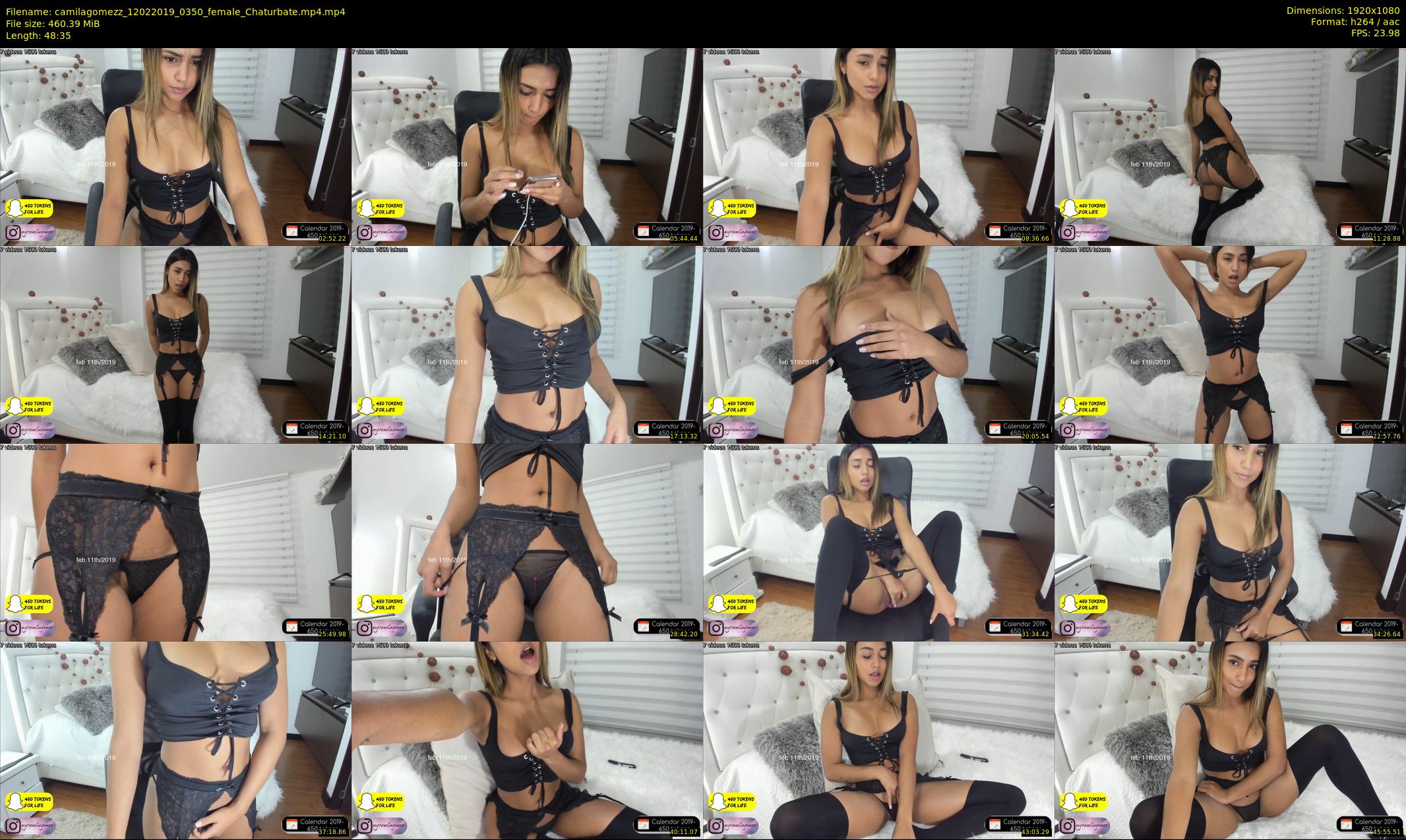 camilagomezz — 49 minute Chaturbate female cam show recording, 1080p, Feb 12, 2019