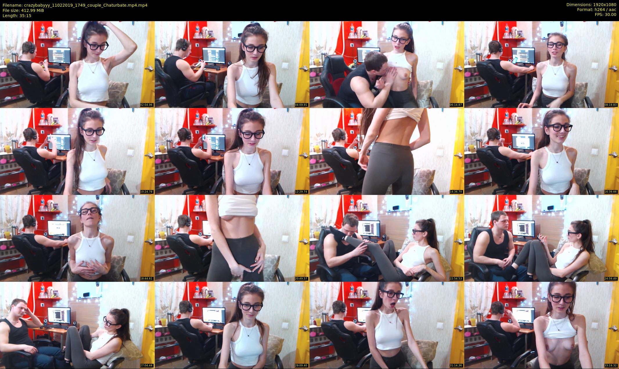 crazybabyyy — 36 minute Chaturbate couple cam show recording, 1080p, Feb 11, 2019