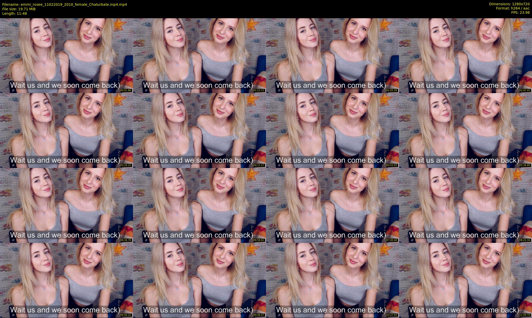 emmi_rosee — 12 minute Chaturbate female cam show recording, 720p, Feb 11, 2019