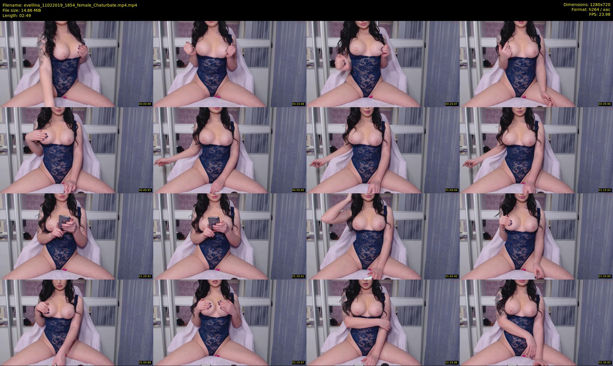 evellina — 3 minute Chaturbate female cam show recording, 720p, Feb 11, 2019