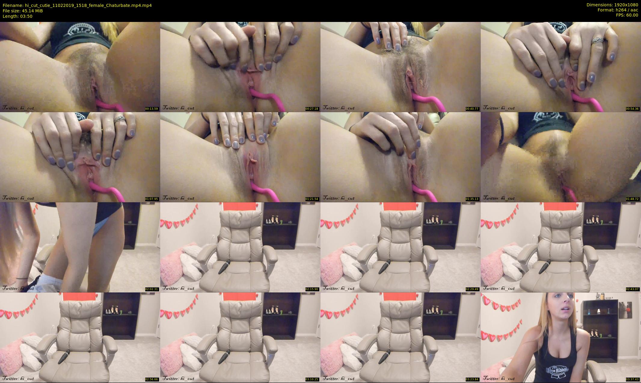 hi_cut_cutie — 4 minute Chaturbate female cam show recording, 1080p, Feb 11, 2019