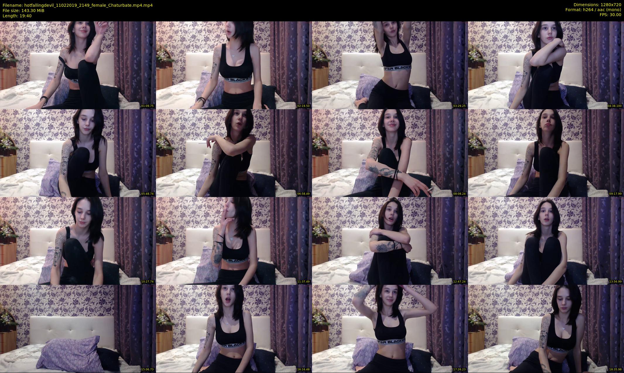 hotfallingdevil — 20 minute Chaturbate female cam show recording, 720p, Feb 11, 2019