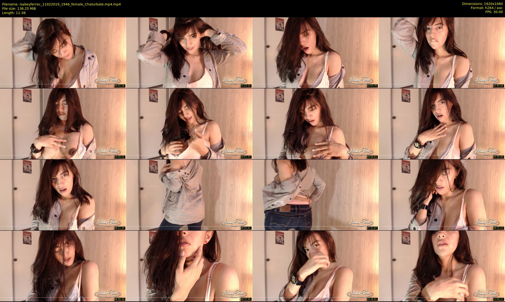 isabeyferrec — 12 minute Chaturbate female cam show recording, 1080p, Feb 11, 2019