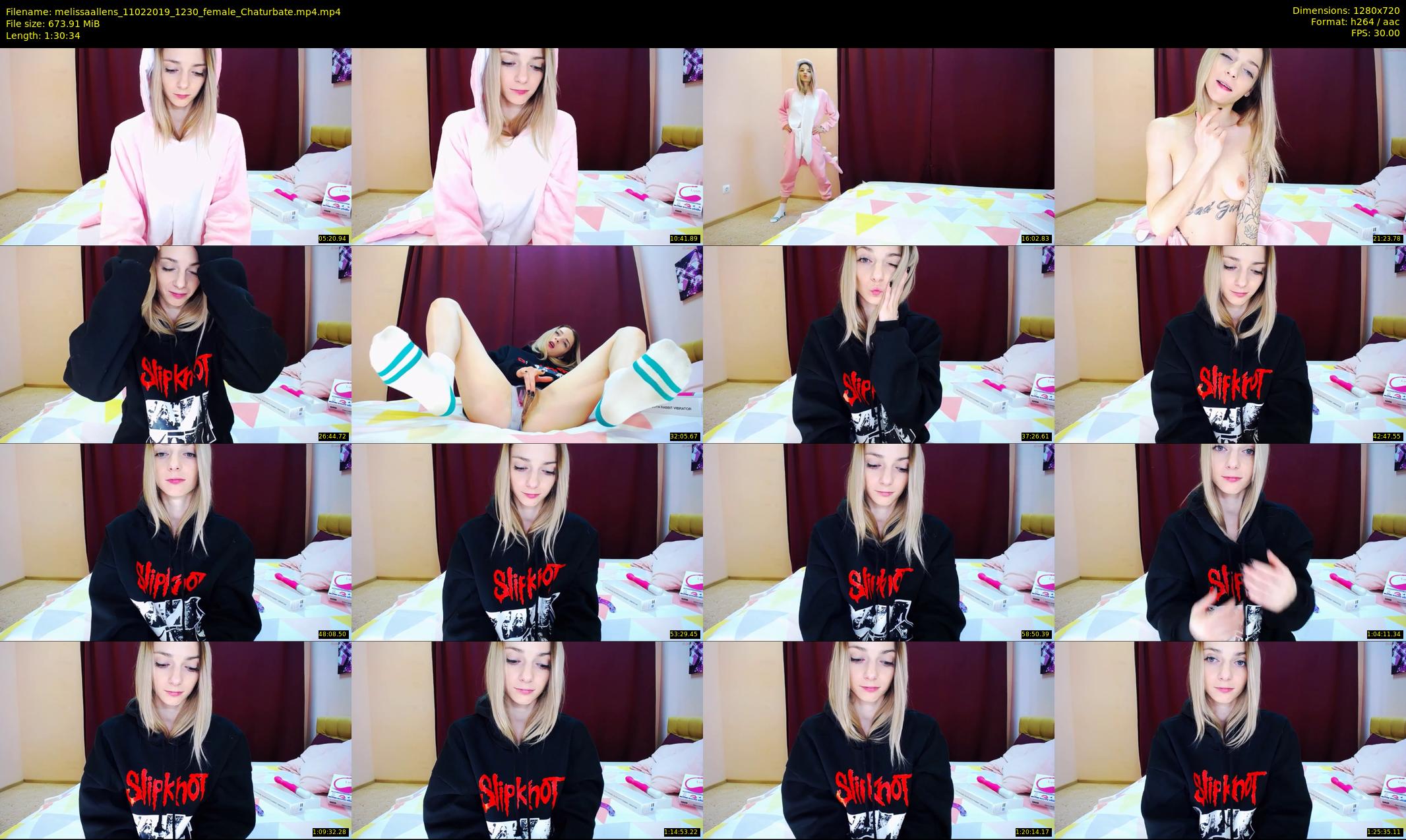 melissaallens — 91 minute Chaturbate female cam show recording, 720p, Feb 11, 2019