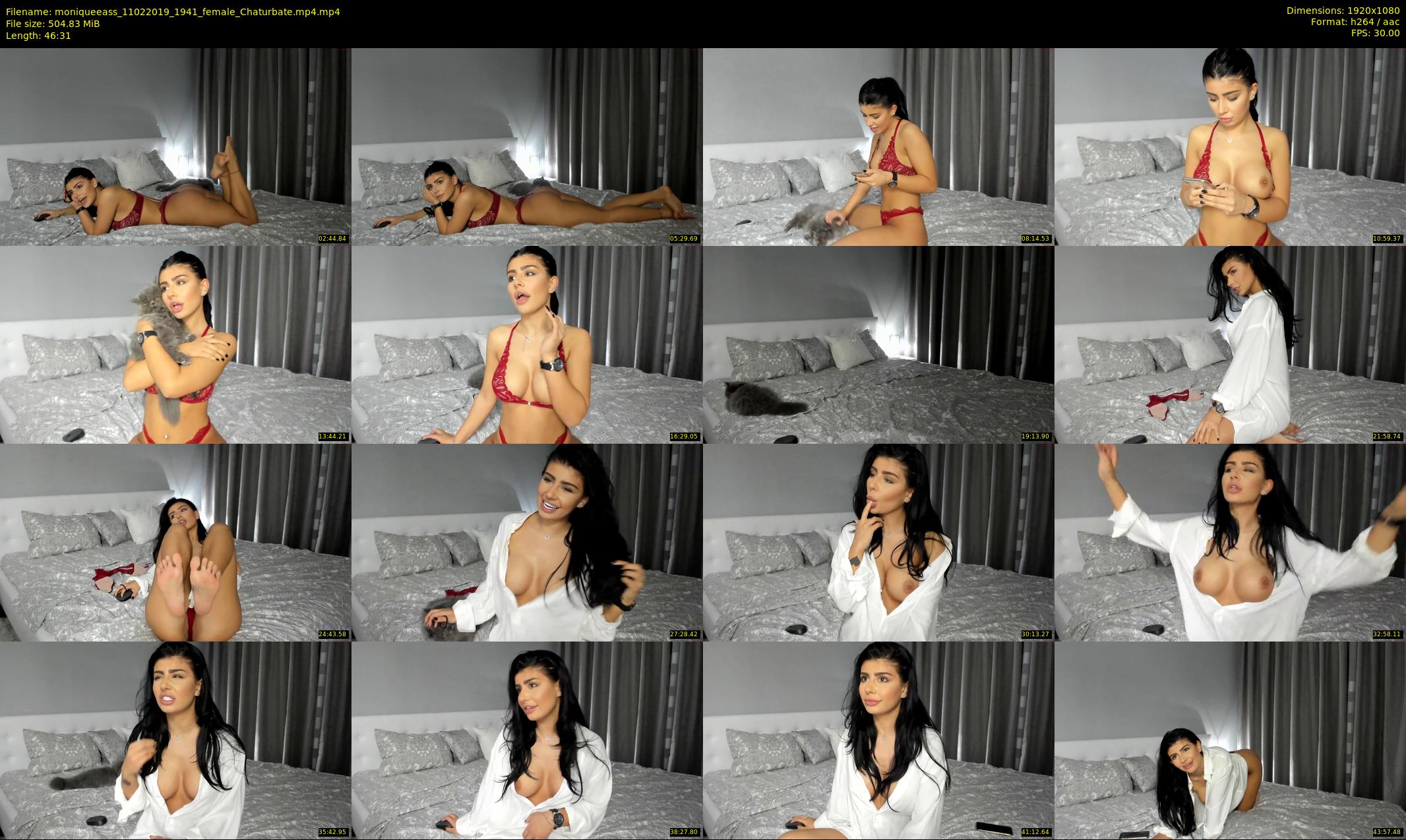 moniqueeass — 47 minute Chaturbate female cam show recording, 1080p, Feb 11, 2019