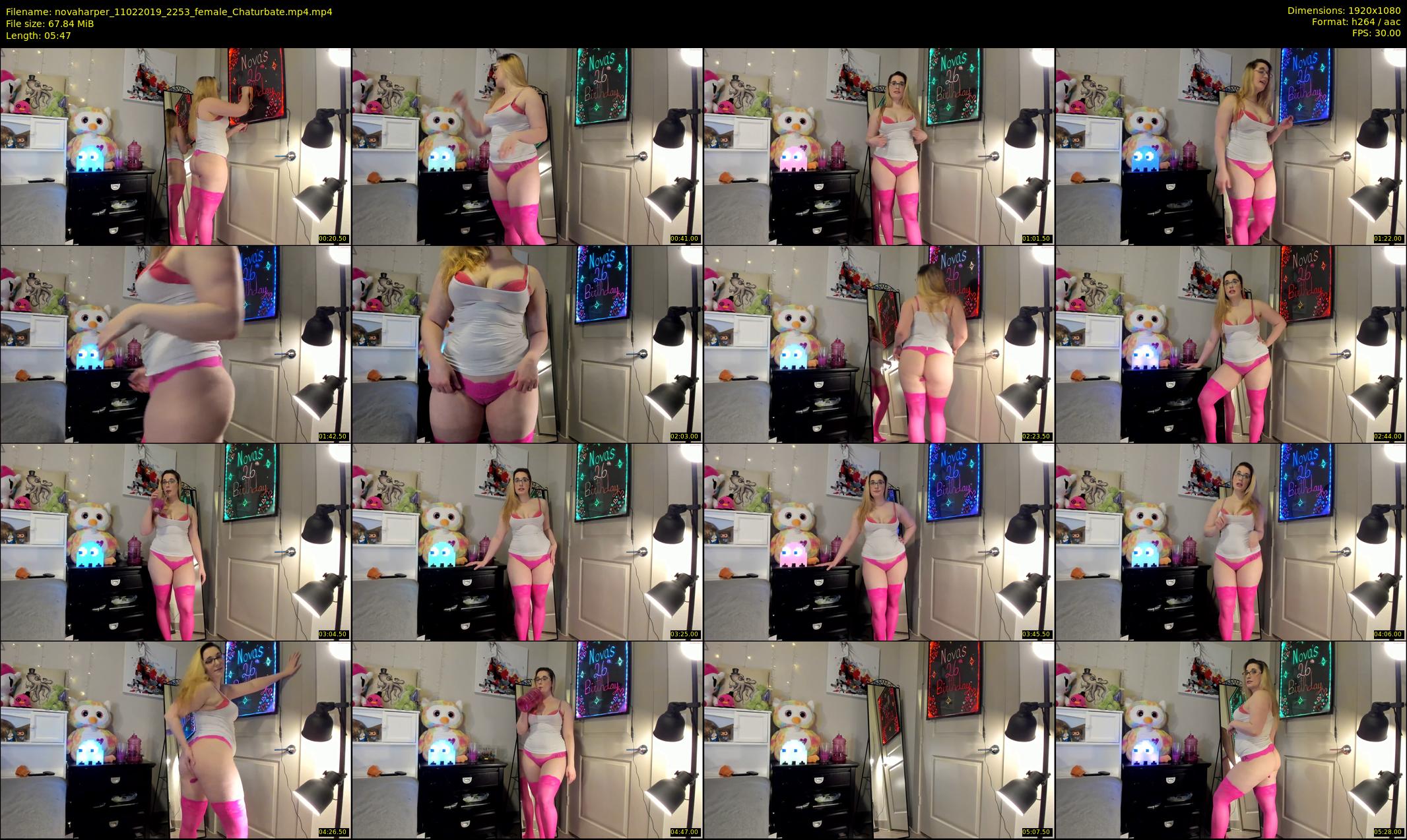 novaharper — 6 minute Chaturbate female cam show recording, 1080p, Feb 11, 2019