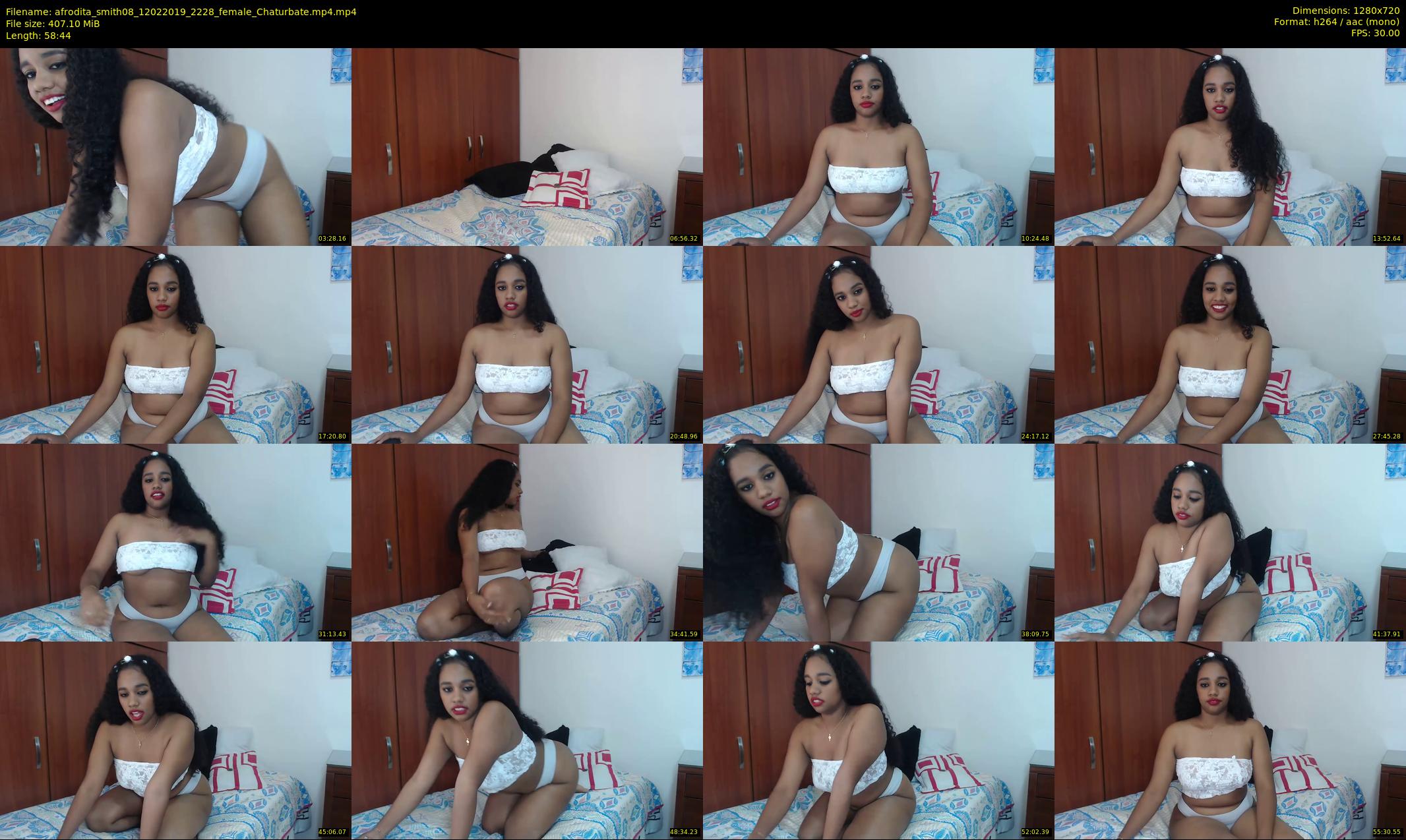 afrodita_smith08 — 59 minute Chaturbate female cam show recording, 720p, Feb 12, 2019