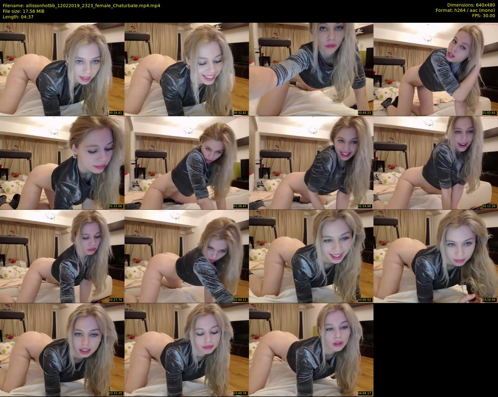 allissonhotbb — 5 minute Chaturbate female cam show recording, 480p, Feb 12, 2019