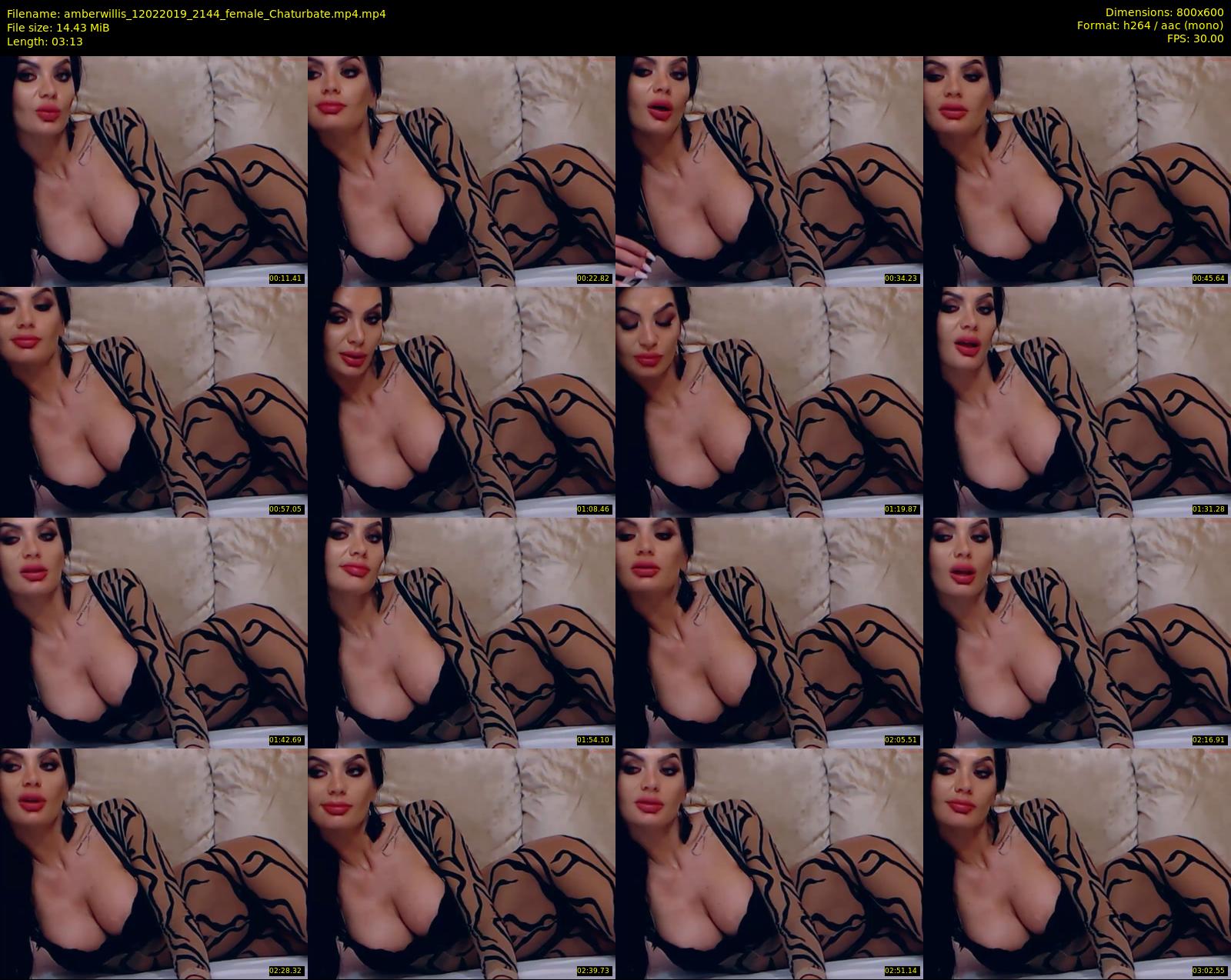 amberwillis — 4 minute Chaturbate female cam show recording, 480p, Feb 12, 2019