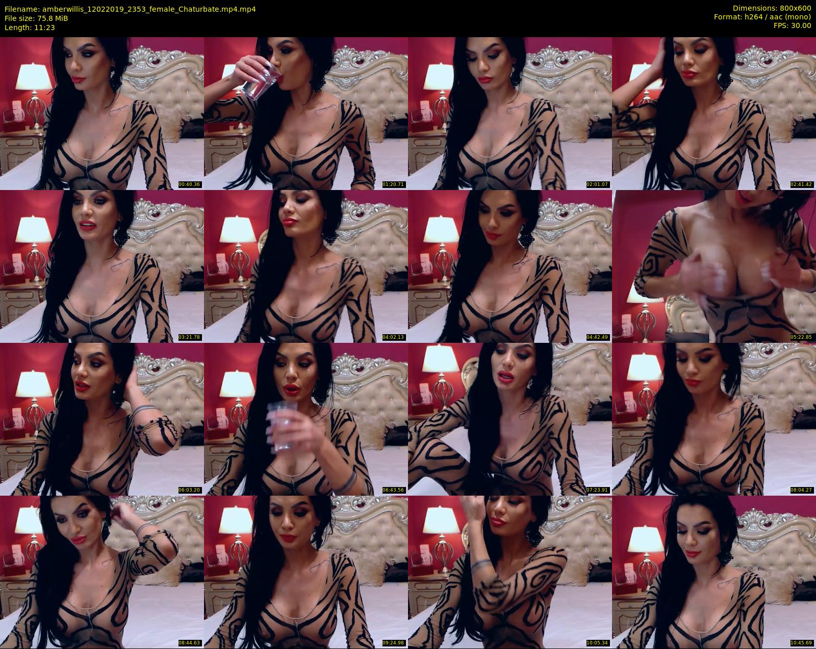 amberwillis — 12 minute Chaturbate female cam show recording, 480p, Feb 12, 2019