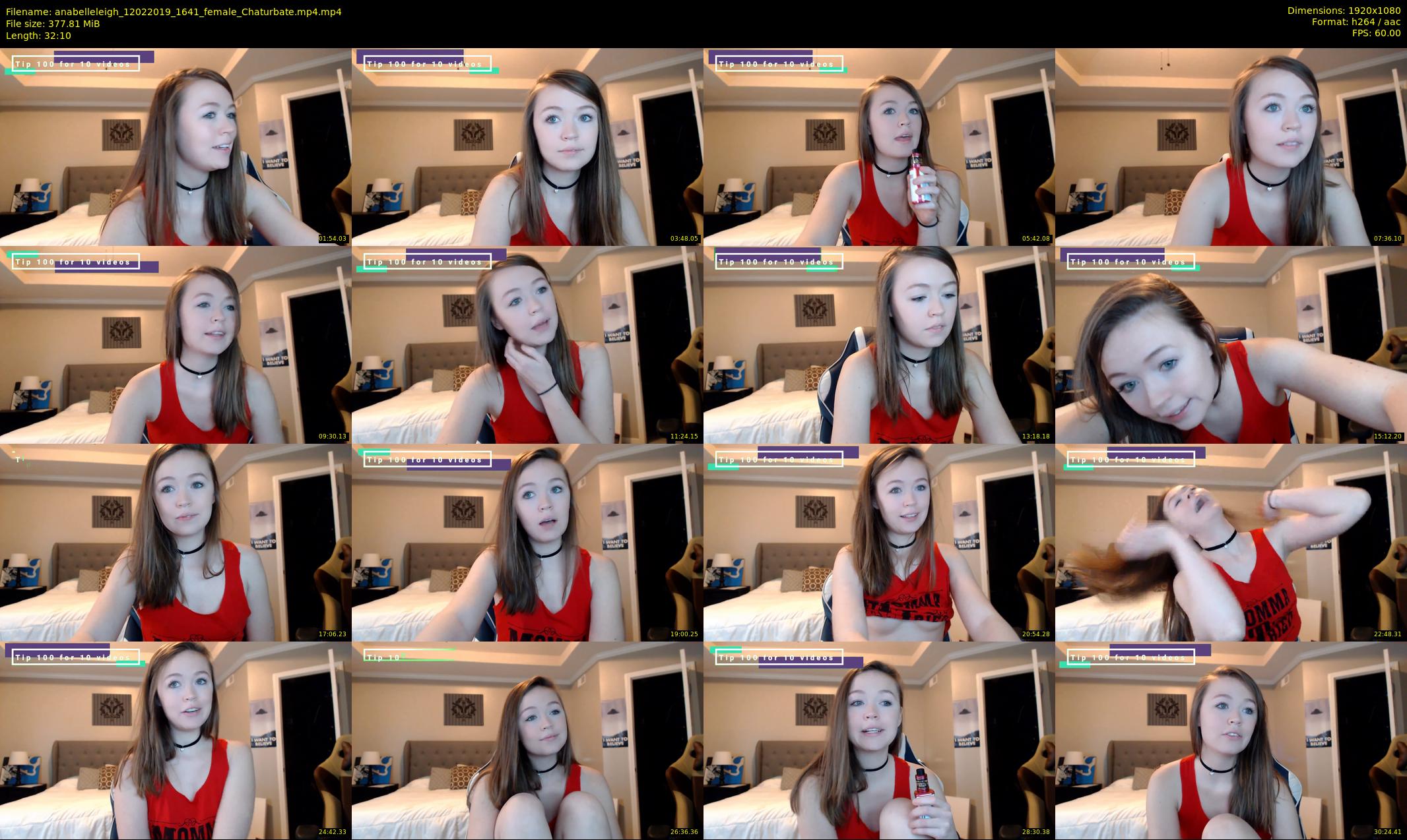 anabelleleigh — 33 minute Chaturbate female cam show recording, 1080p, Feb 12, 2019