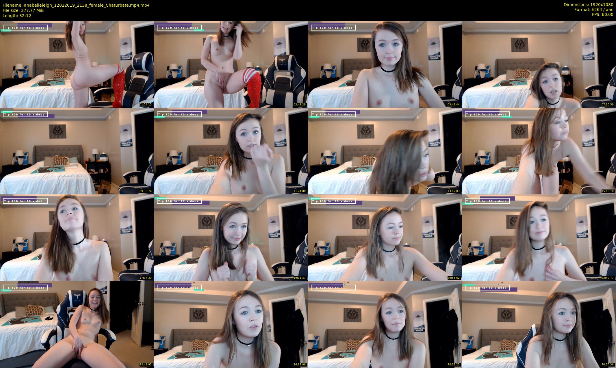 anabelleleigh — 33 minute Chaturbate female cam show recording, 1080p, Feb 12, 2019
