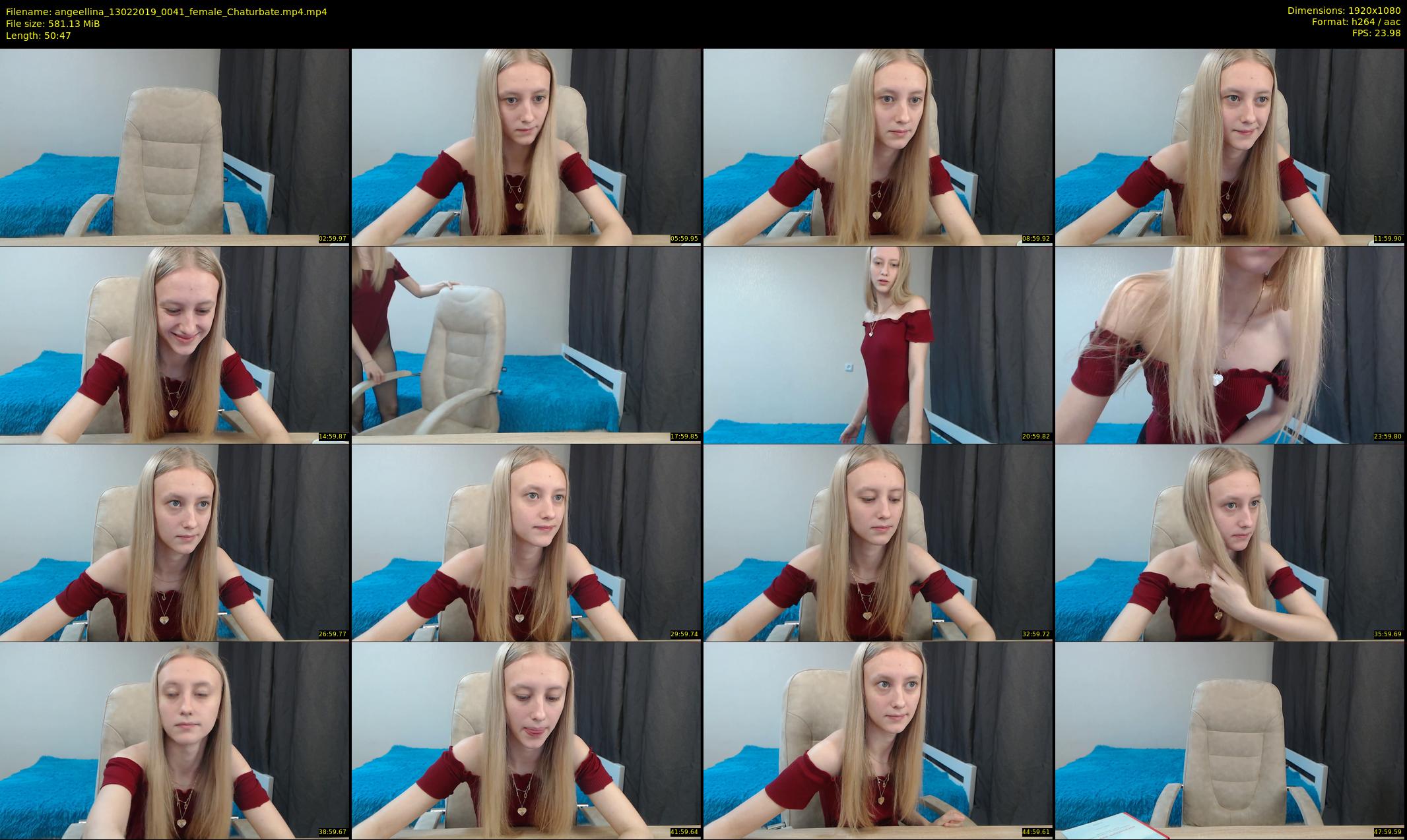 angeellina — 51 minute Chaturbate female cam show recording, 1080p, Feb 13, 2019