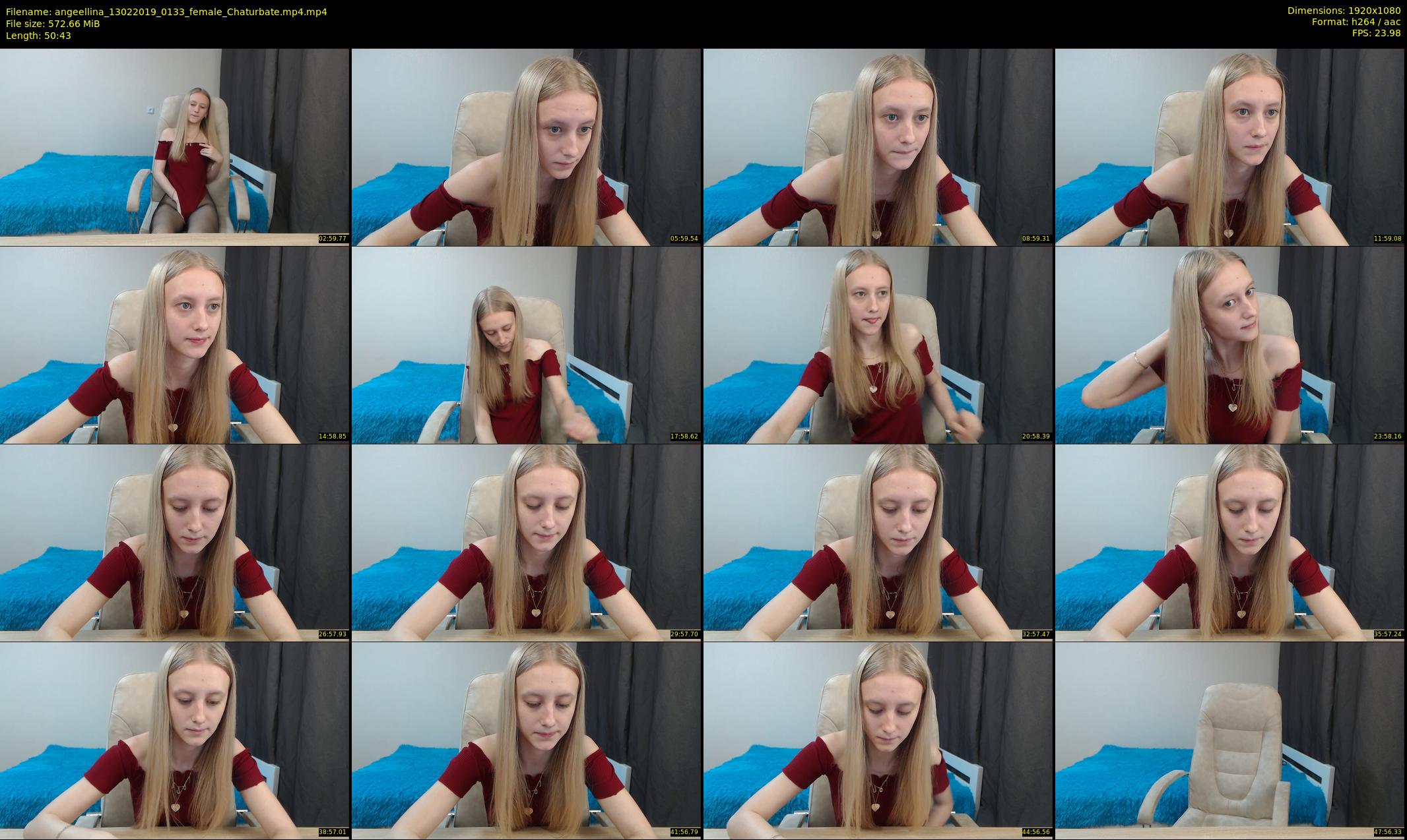angeellina — 51 minute Chaturbate female cam show recording, 1080p, Feb 13, 2019