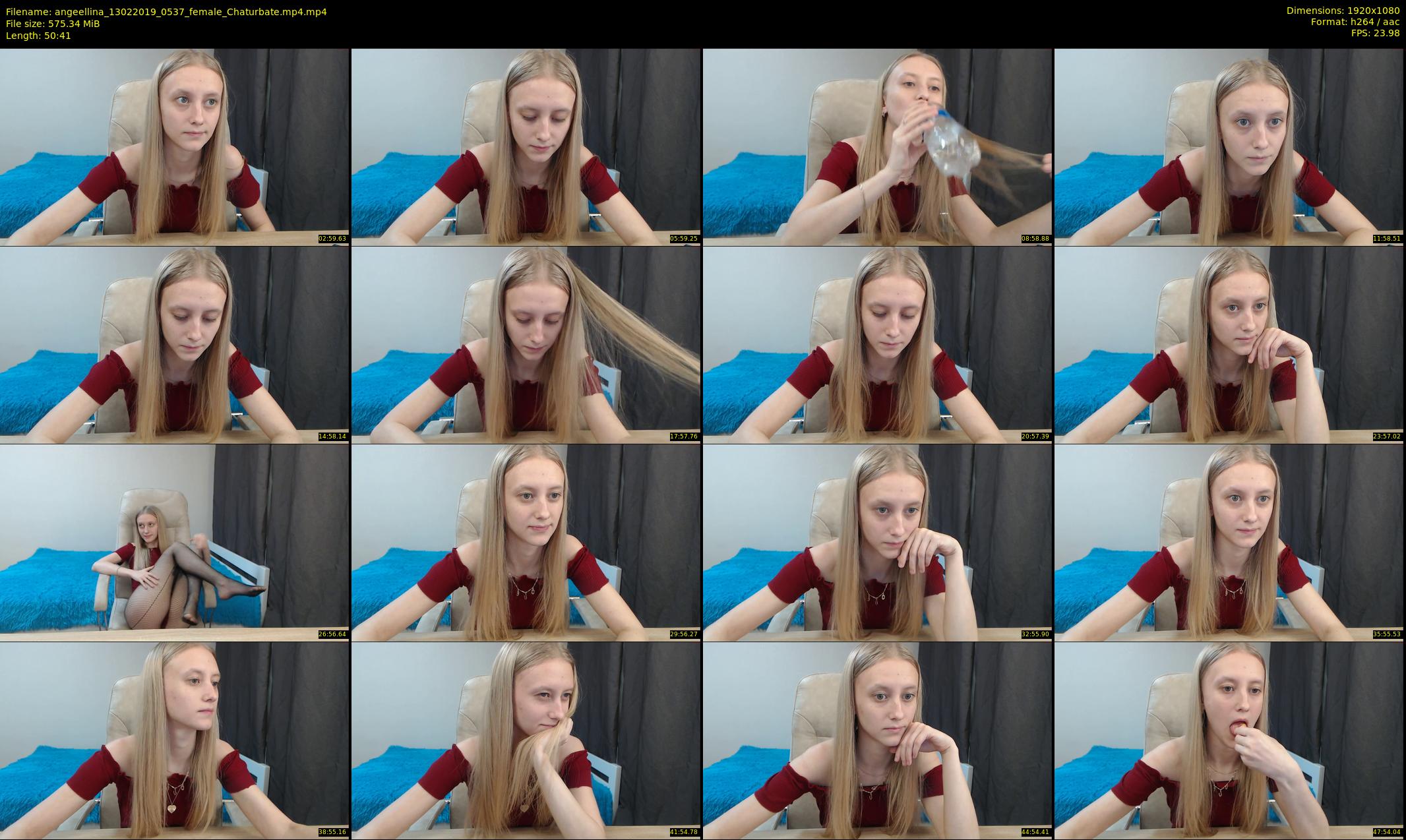 angeellina — 51 minute Chaturbate female cam show recording, 1080p, Feb 13, 2019