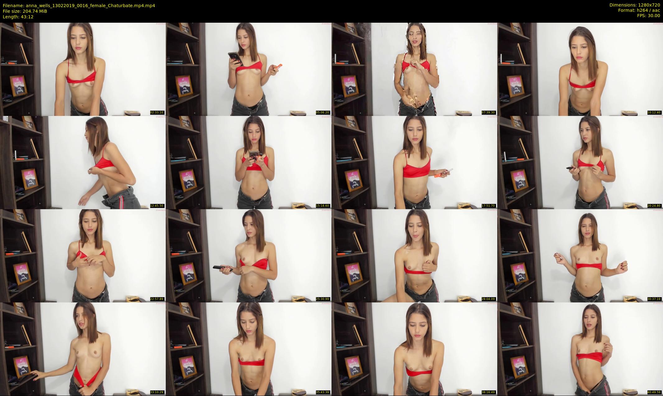 anna_wells — 44 minute Chaturbate female cam show recording, 720p, Feb 13, 2019