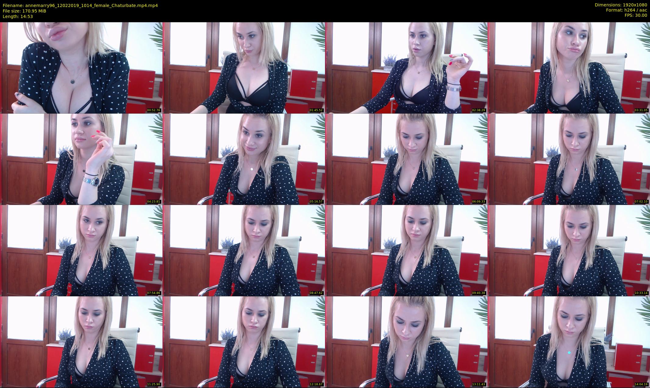 annemarry96 — 15 minute Chaturbate female cam show recording, 1080p, Feb 12, 2019