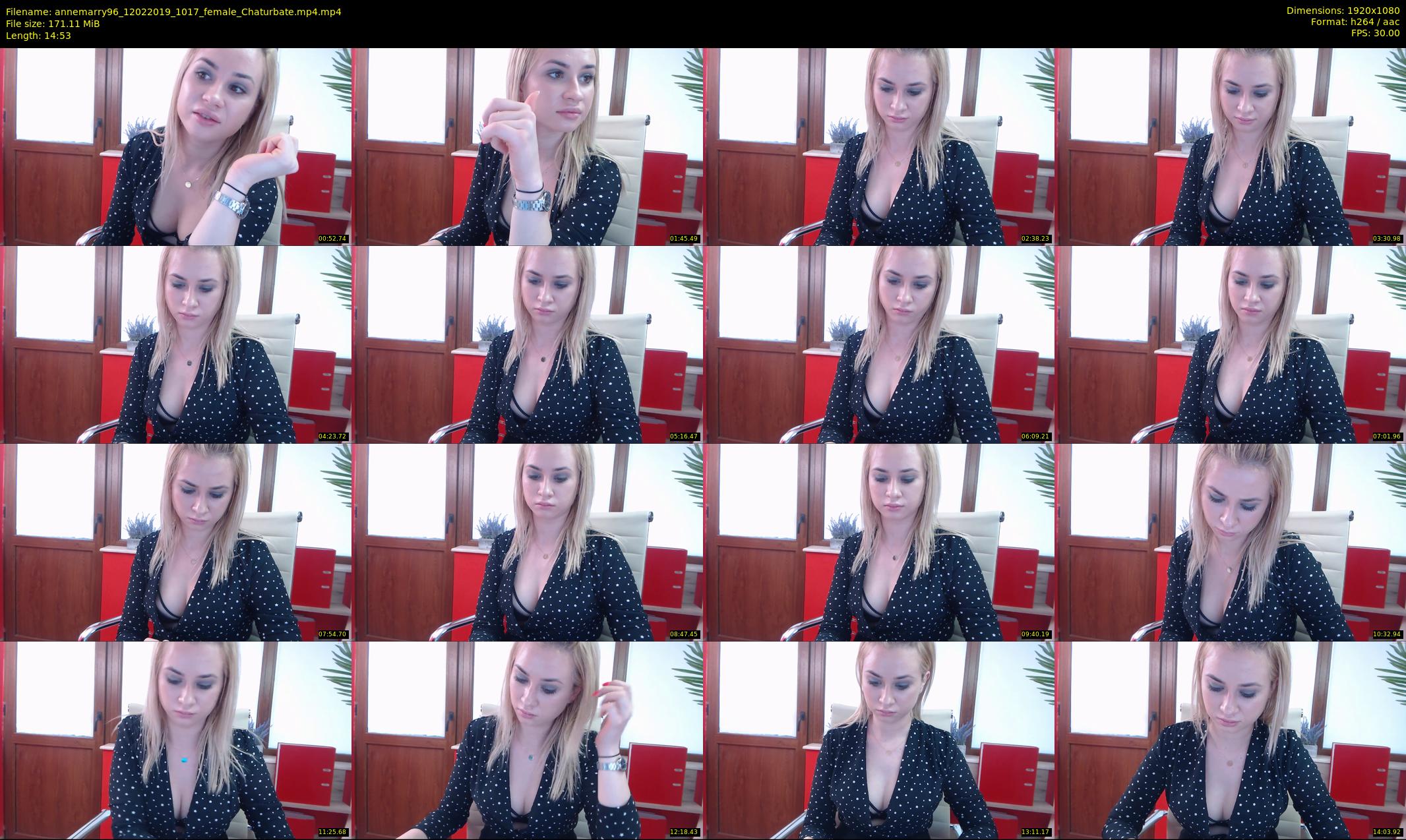 annemarry96 — 15 minute Chaturbate female cam show recording, 1080p, Feb 12, 2019
