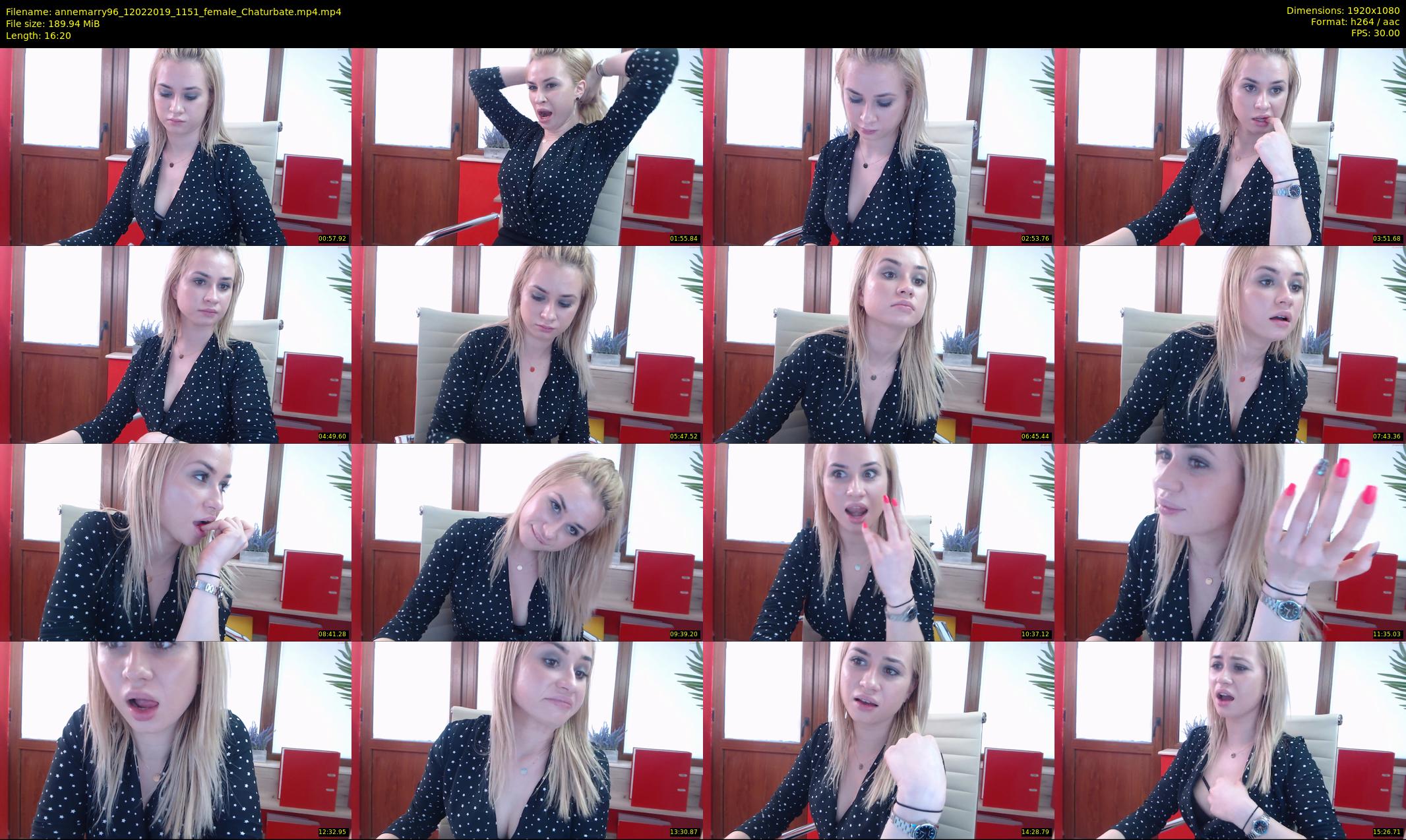 annemarry96 — 17 minute Chaturbate female cam show recording, 1080p, Feb 12, 2019
