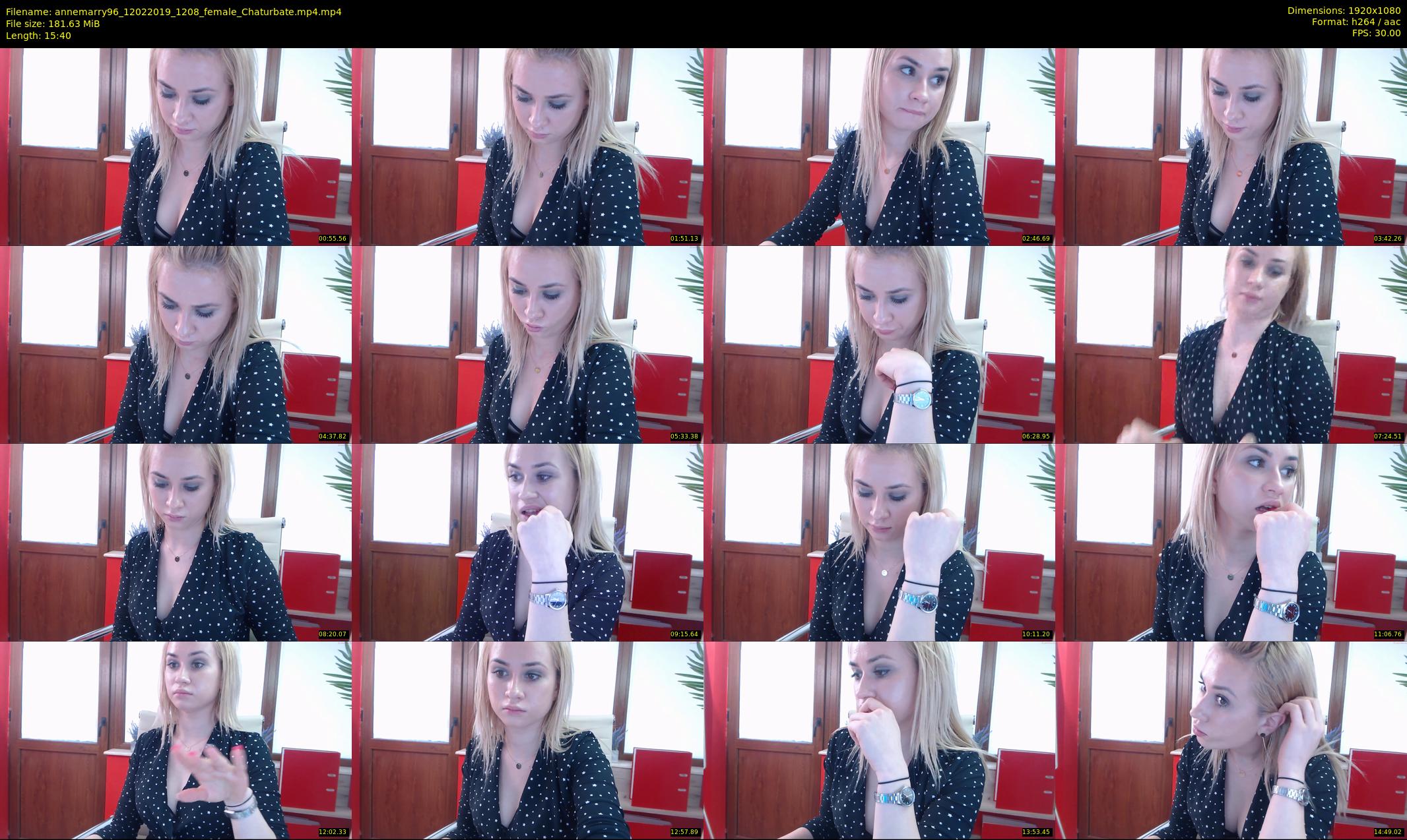 annemarry96 — 16 minute Chaturbate female cam show recording, 1080p, Feb 12, 2019