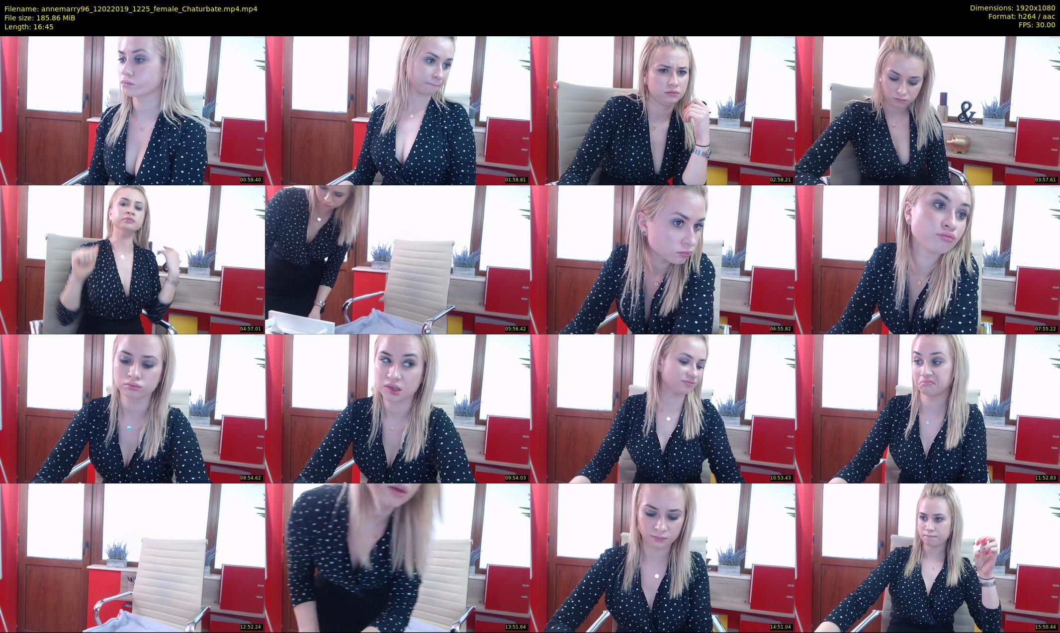 annemarry96 — 17 minute Chaturbate female cam show recording, 1080p, Feb 12, 2019
