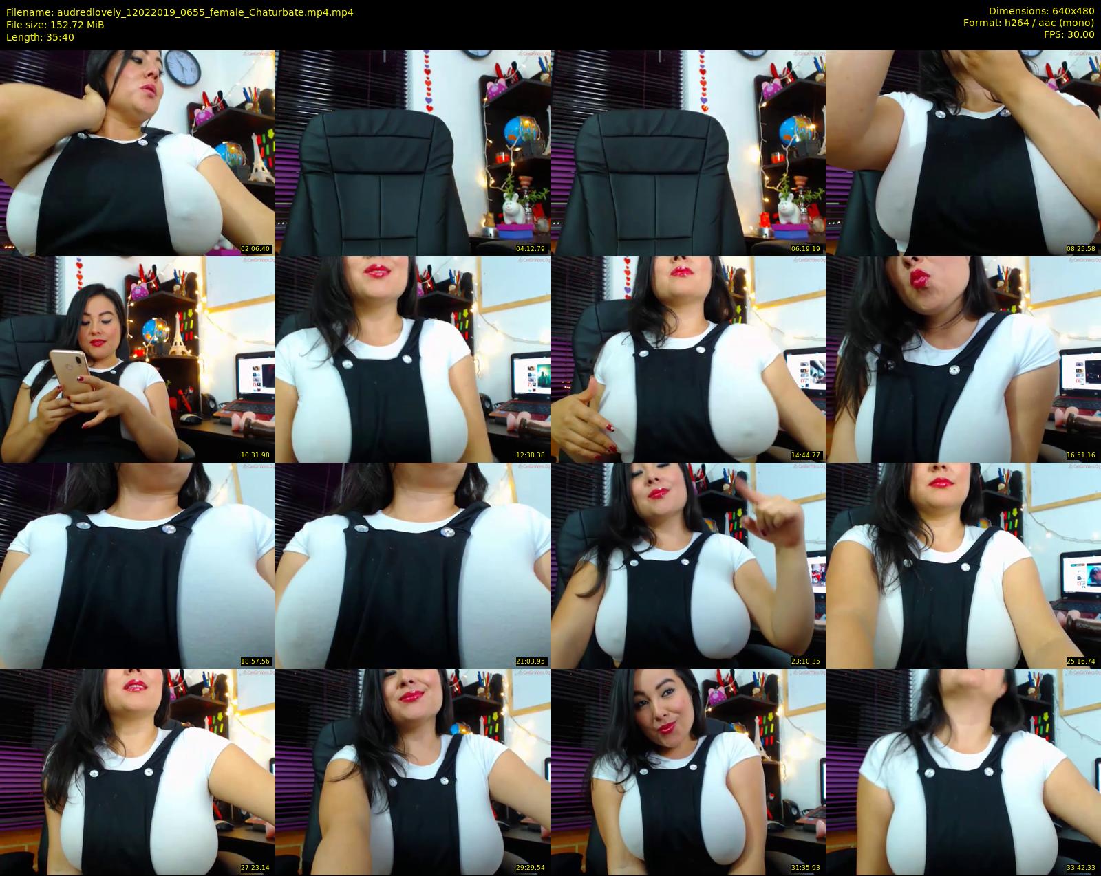 audredlovely — 36 minute Chaturbate female cam show recording, 480p, Feb 12, 2019