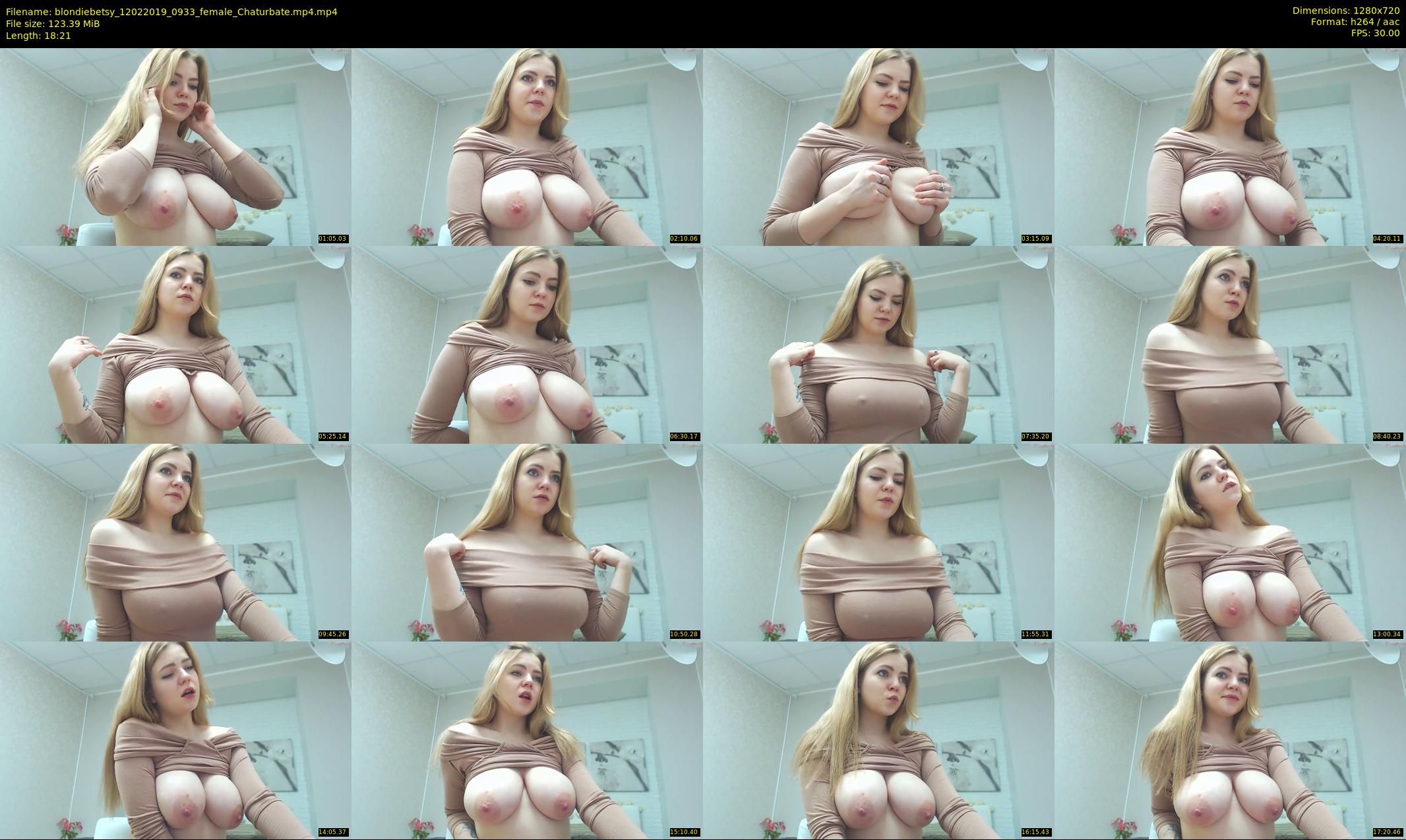 blondiebetsy — 19 minute Chaturbate female cam show recording, 720p, Feb 12, 2019