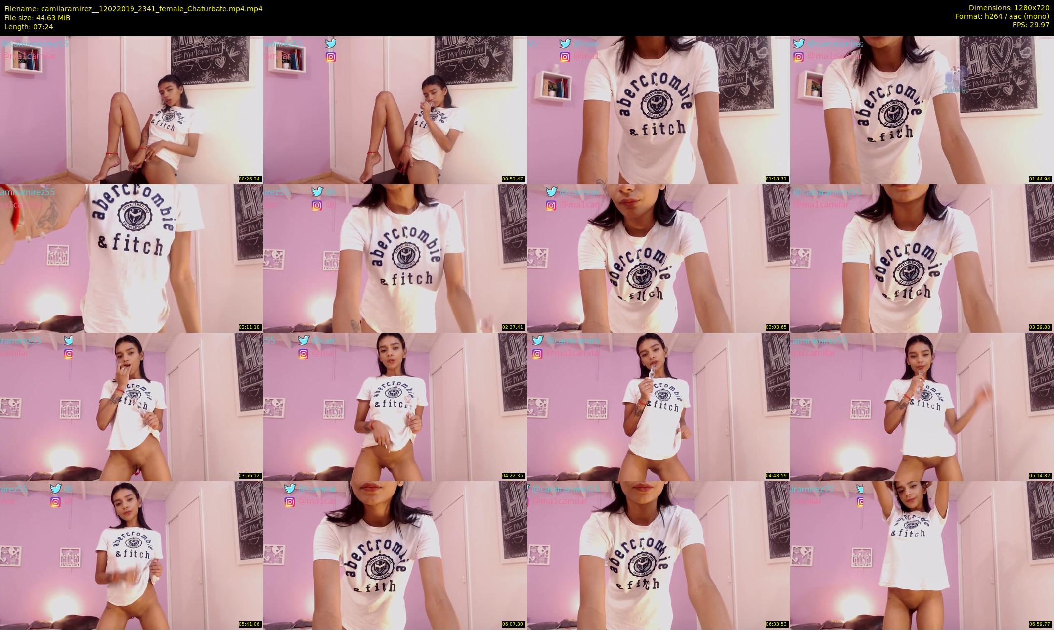 camilaramirez_ — 8 minute Chaturbate female cam show recording, 720p, Feb 12, 2019