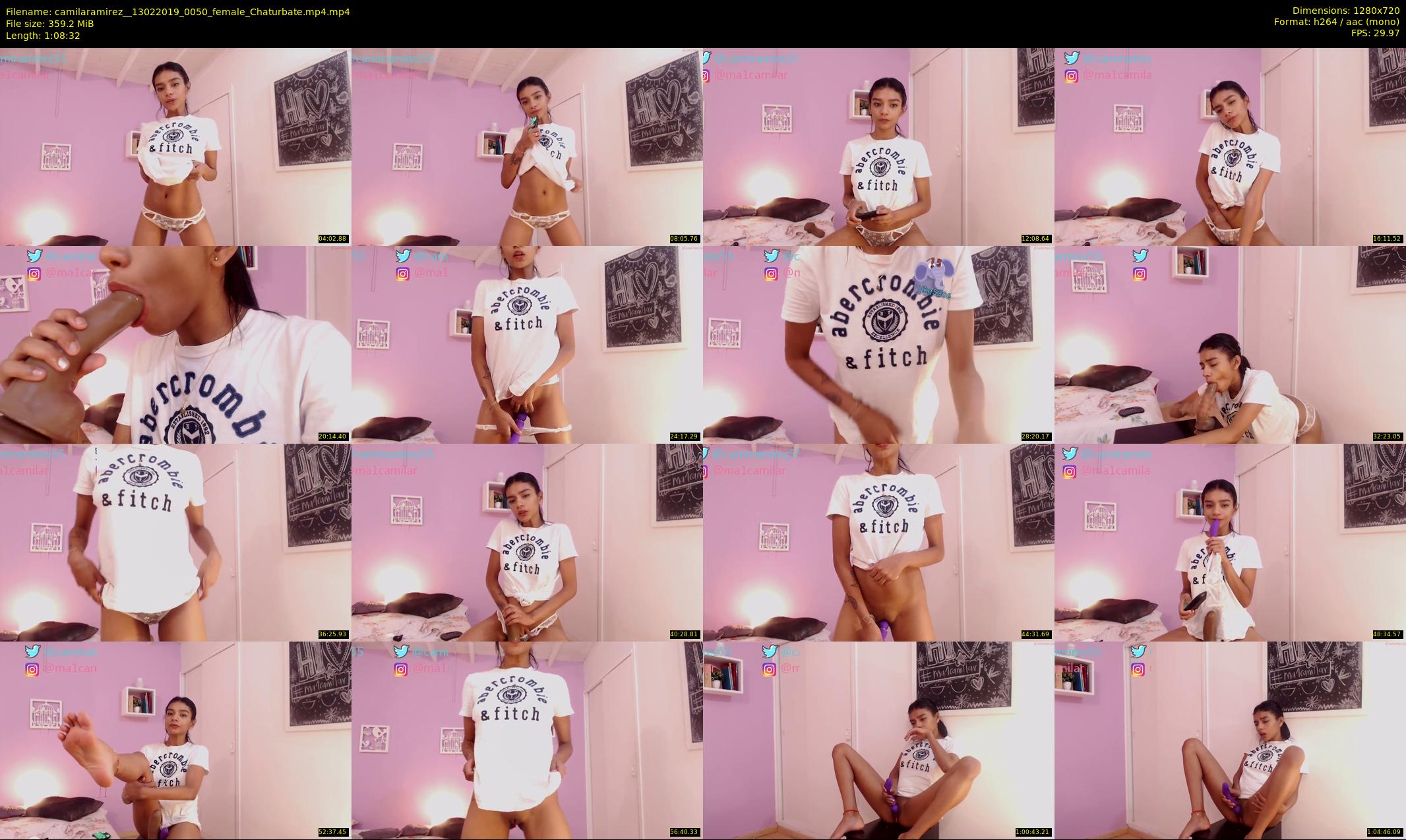 camilaramirez_ — 69 minute Chaturbate female cam show recording, 720p, Feb 13, 2019