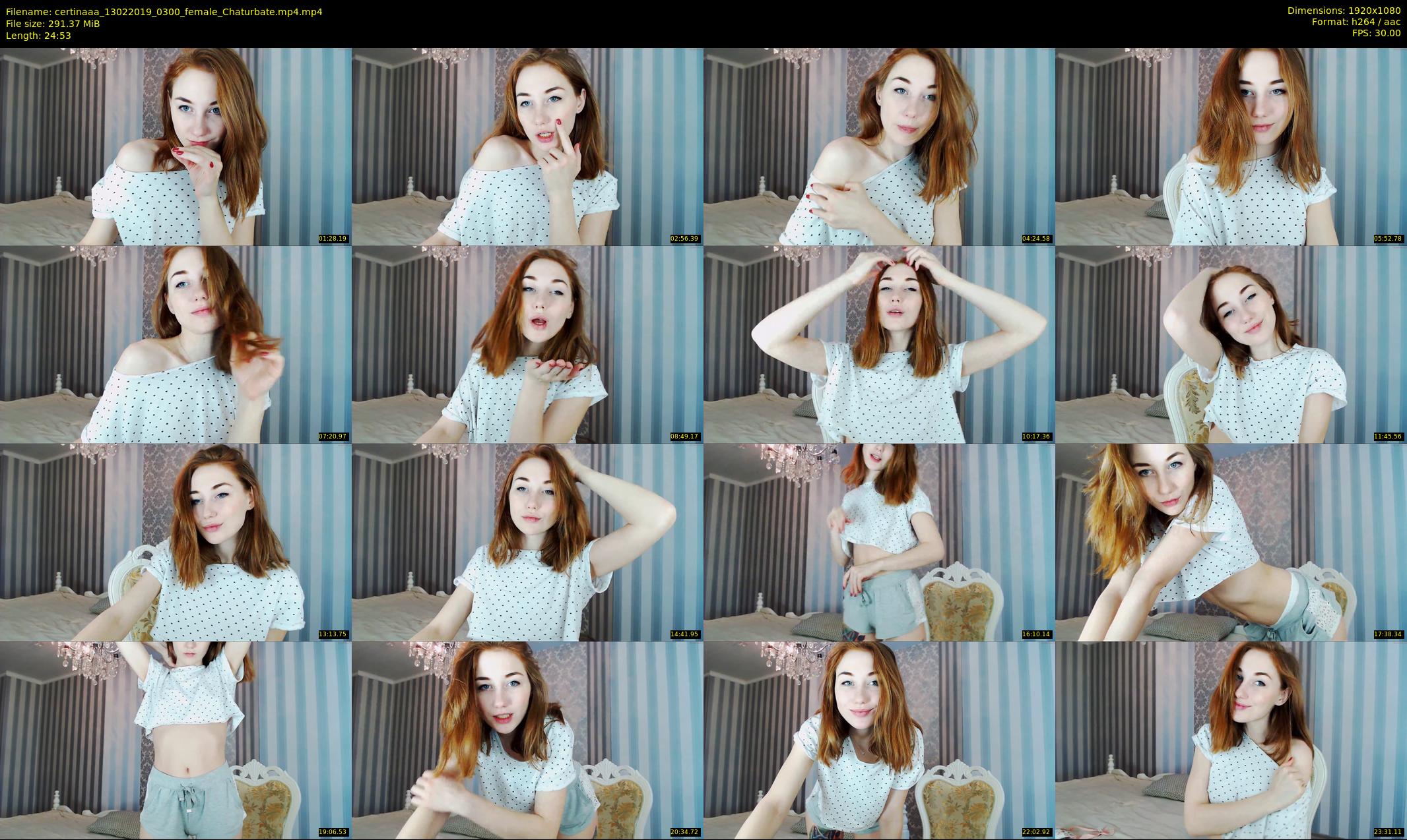 certinaaa — 25 minute Chaturbate female cam show recording, 1080p, Feb 13, 2019