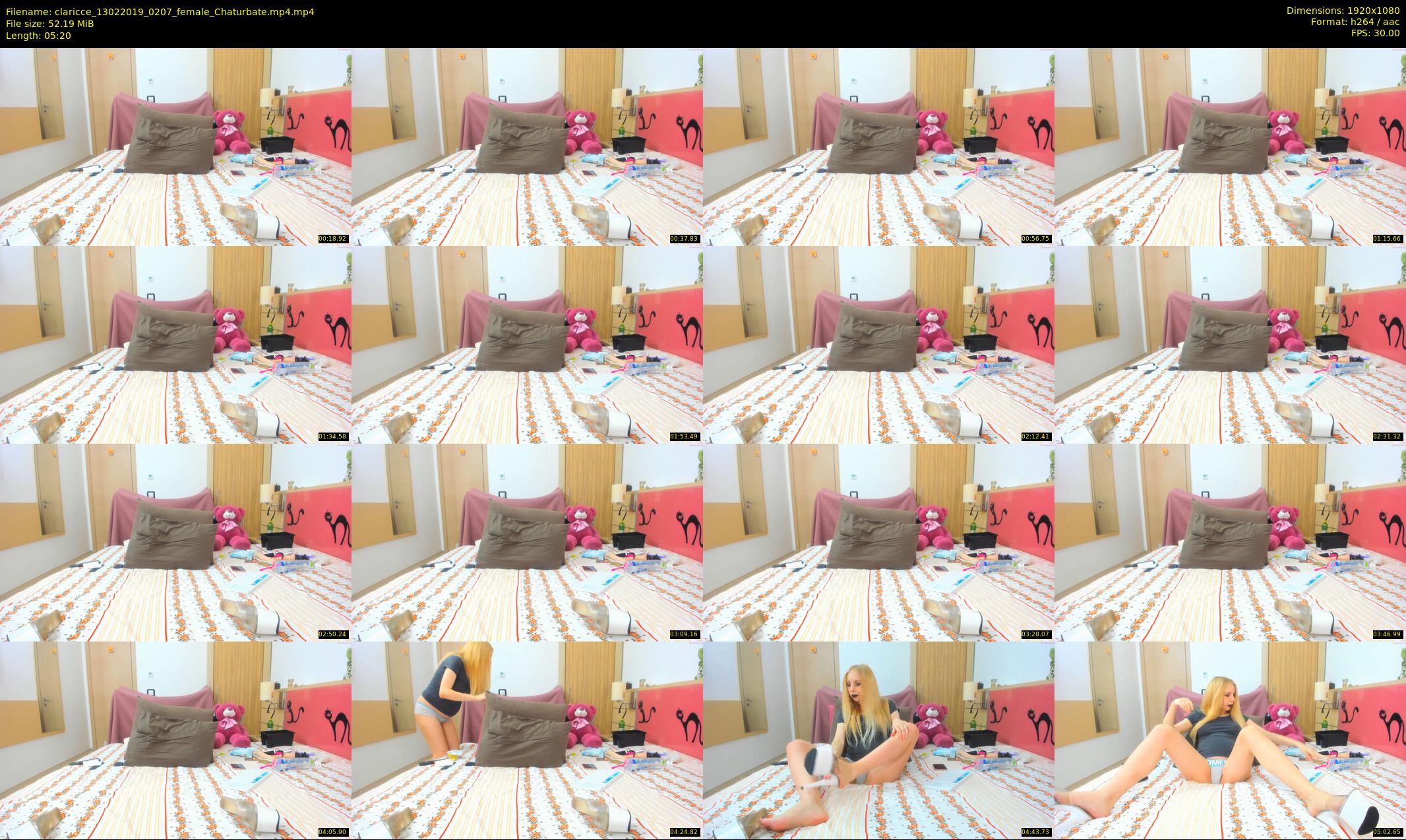 claricce — 6 minute Chaturbate female cam show recording, 1080p, Feb 13, 2019