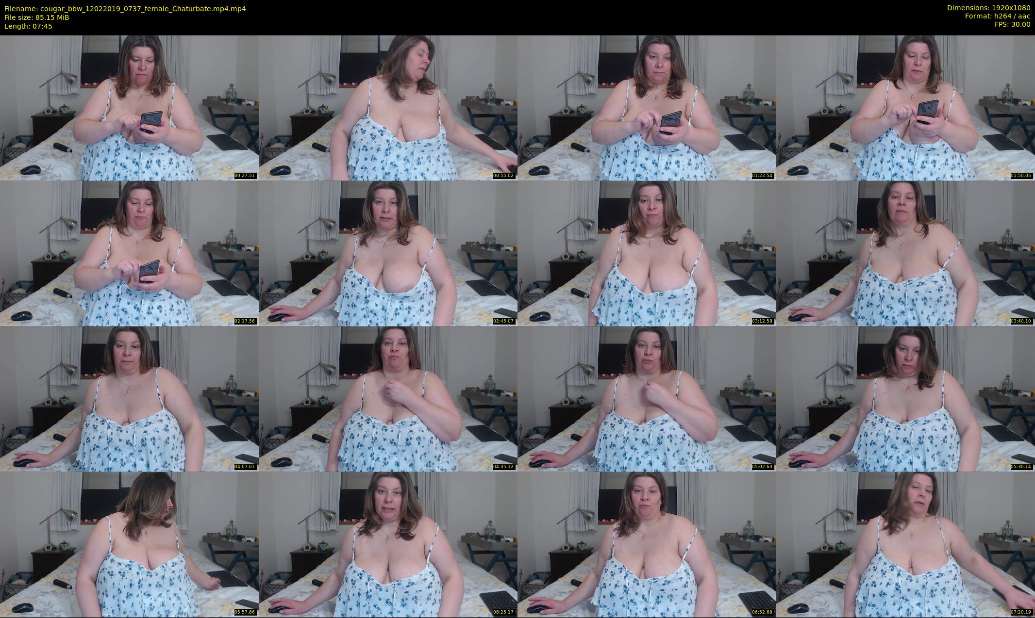 cougar_bbw — 8 minute Chaturbate female cam show recording, 1080p, Feb 12, 2019