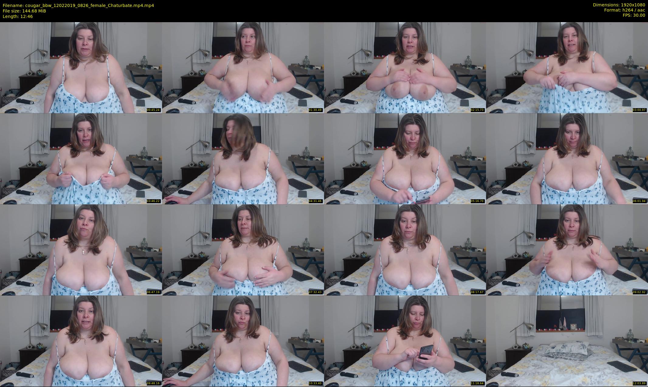 cougar_bbw — 13 minute Chaturbate female cam show recording, 1080p, Feb 12, 2019