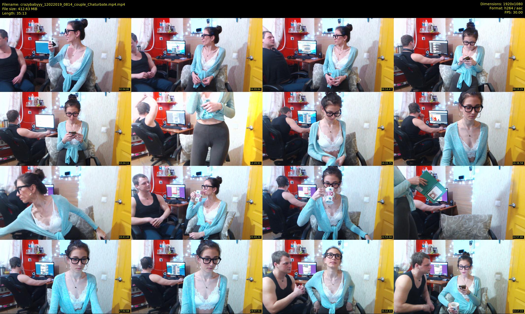 crazybabyyy — 36 minute Chaturbate couple cam show recording, 1080p, Feb 12, 2019