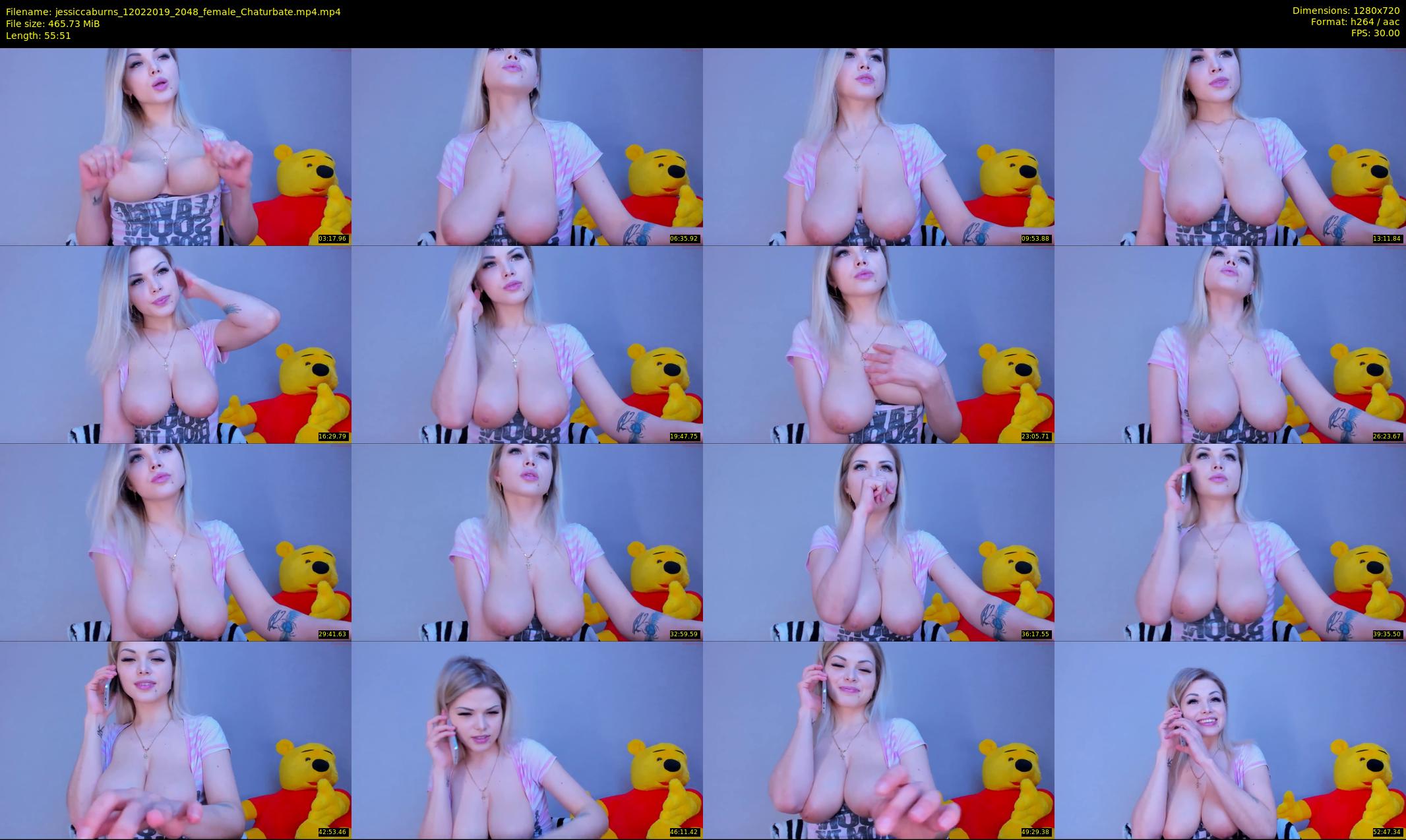 jessiccaburns — 56 minute Chaturbate female cam show recording, 720p, Feb 12, 2019