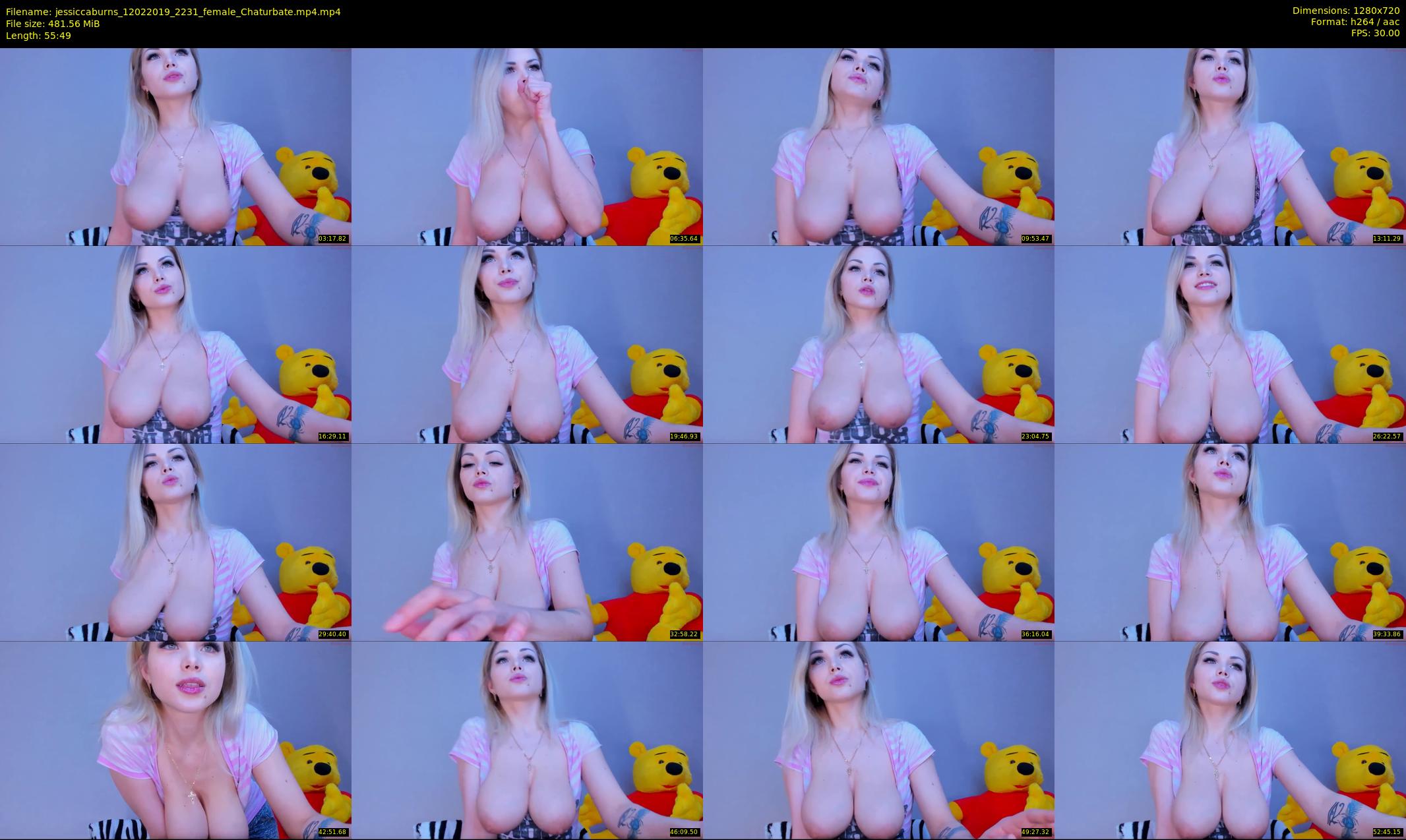 jessiccaburns — 56 minute Chaturbate female cam show recording, 720p, Feb 12, 2019