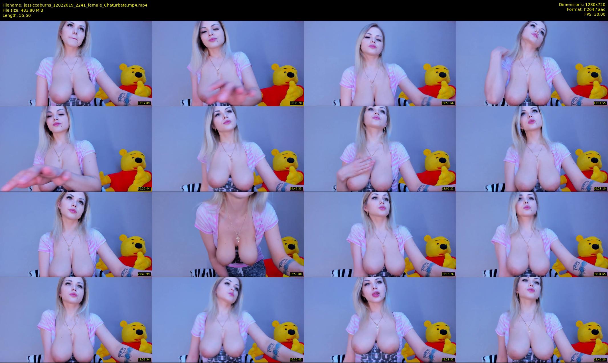jessiccaburns — 56 minute Chaturbate female cam show recording, 720p, Feb 12, 2019