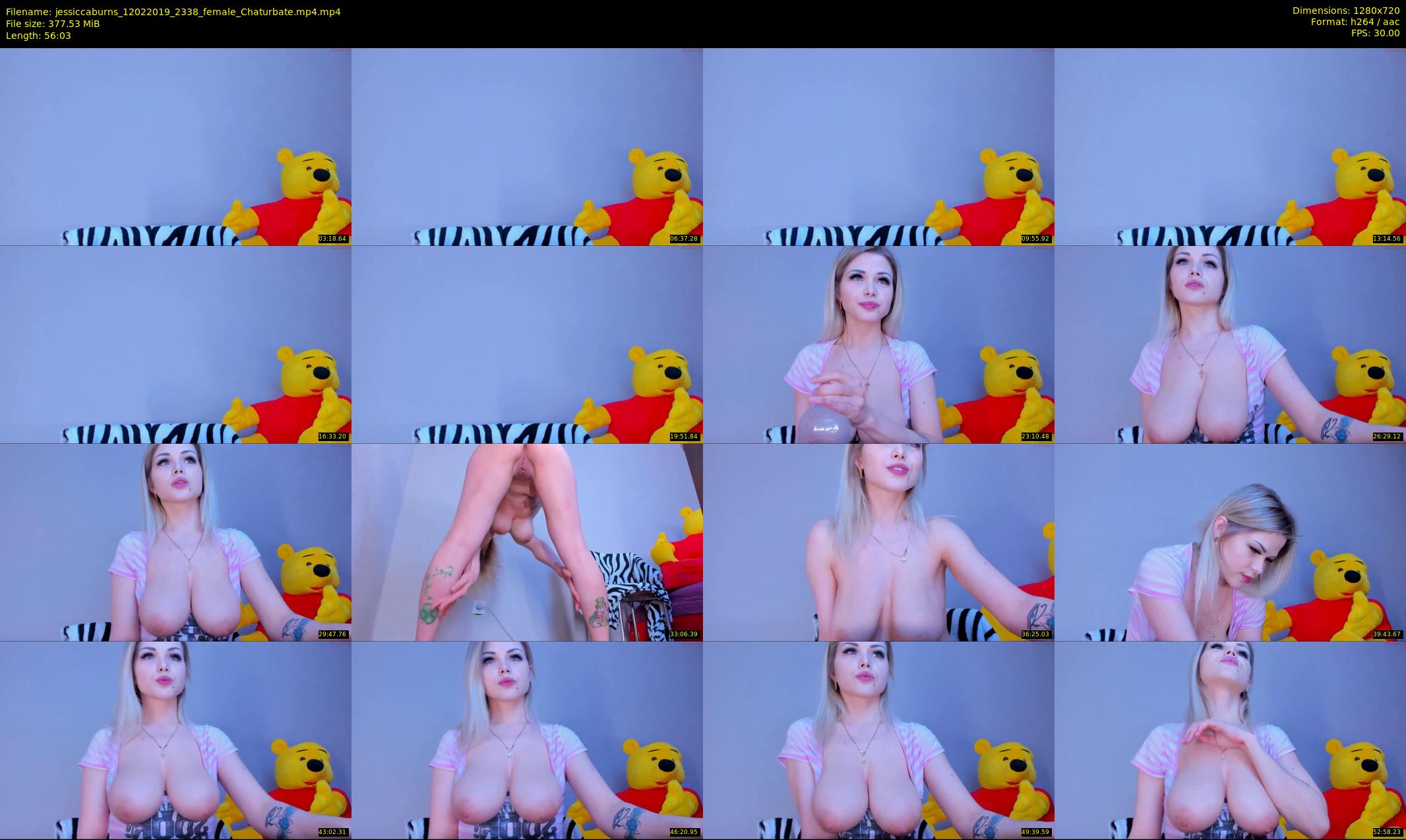 jessiccaburns — 57 minute Chaturbate female cam show recording, 720p, Feb 12, 2019