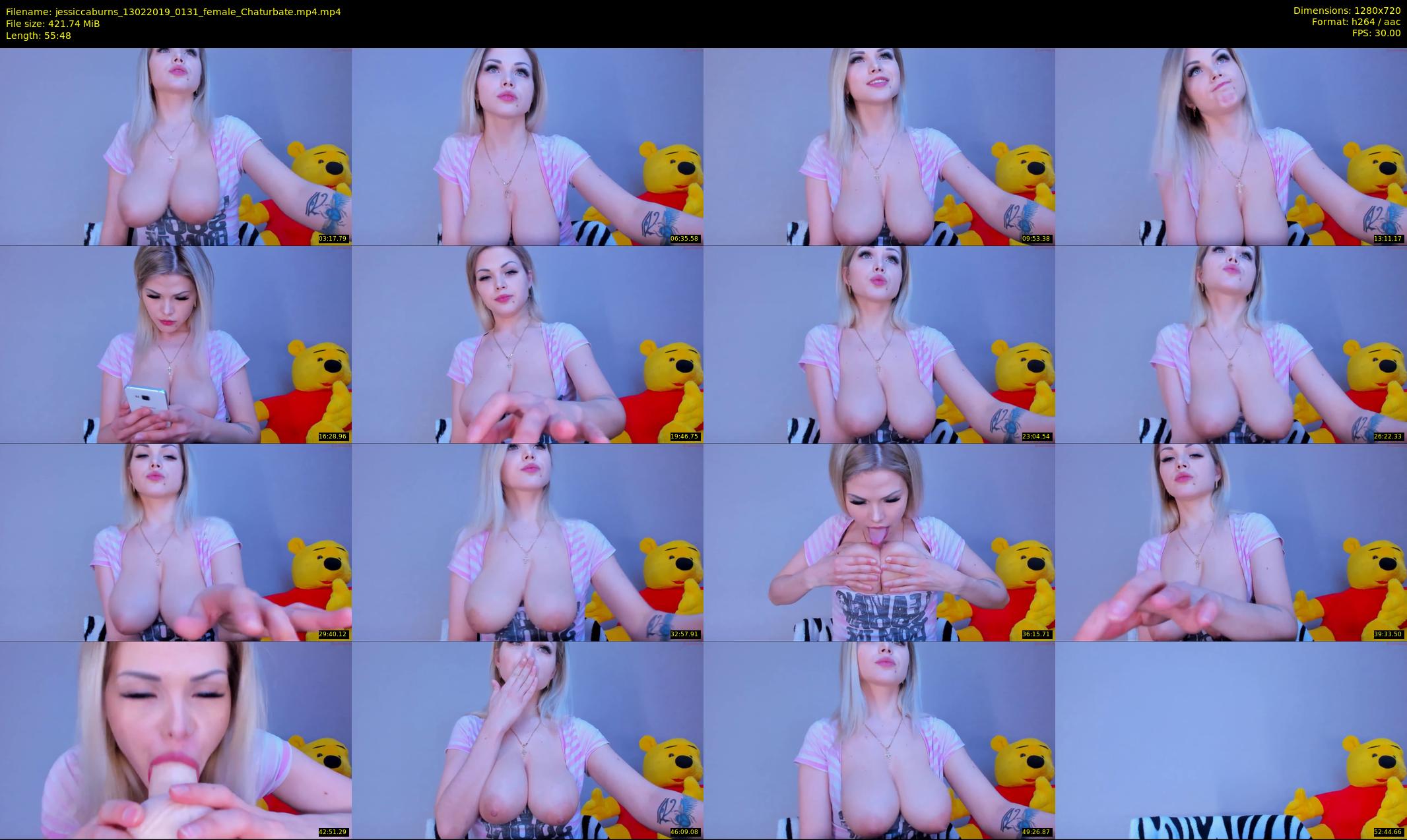 jessiccaburns — 56 minute Chaturbate female cam show recording, 720p, Feb 13, 2019