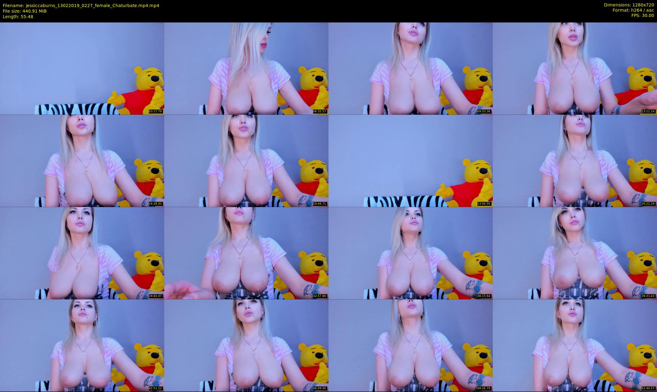 jessiccaburns — 56 minute Chaturbate female cam show recording, 720p, Feb 13, 2019