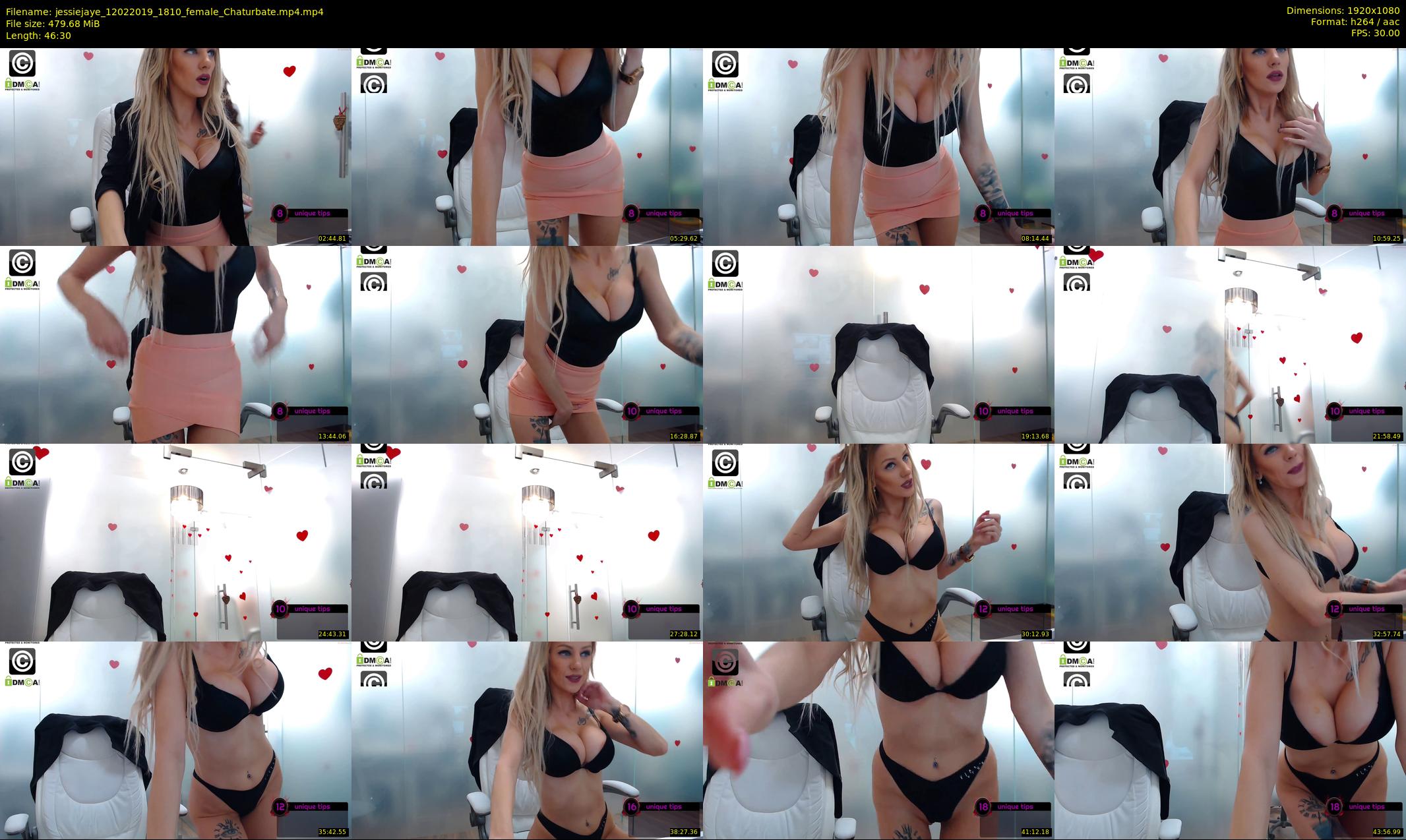 jessiejaye — 47 minute Chaturbate female cam show recording, 1080p, Feb 12, 2019