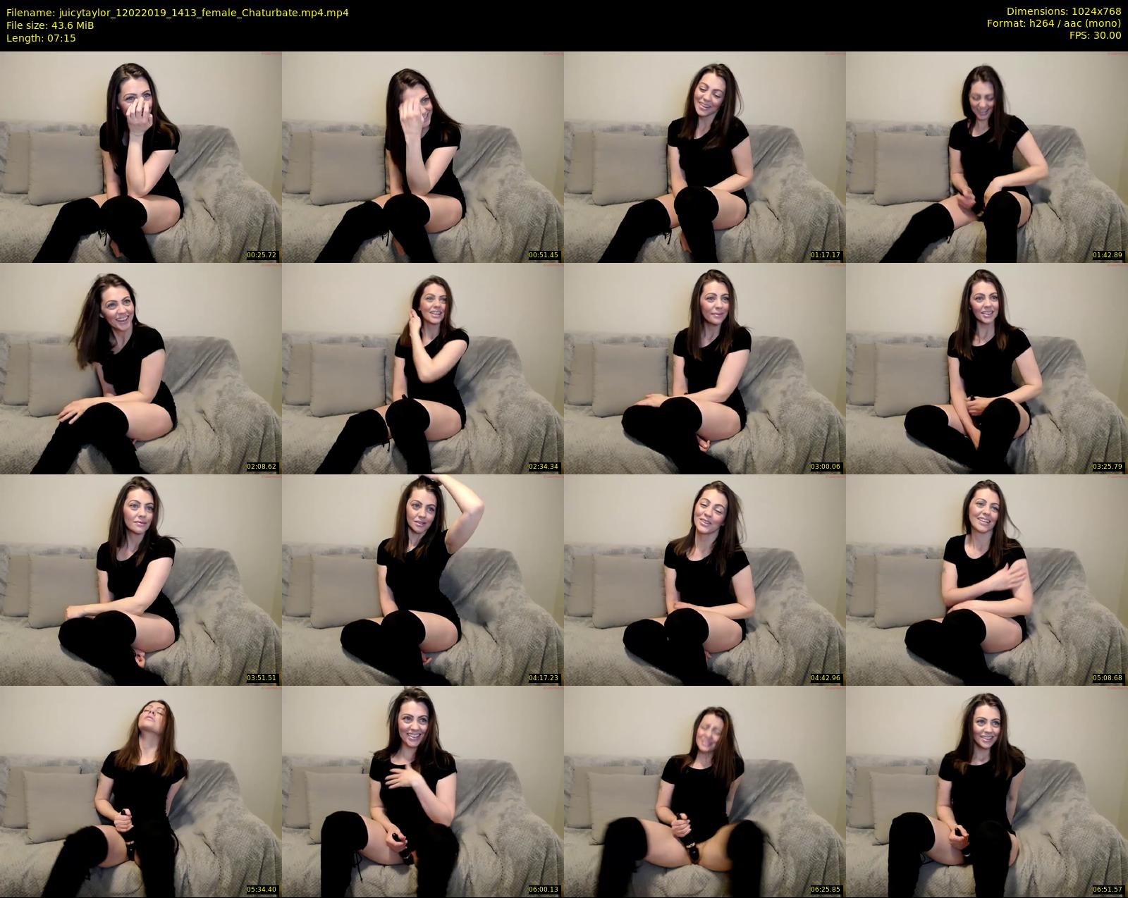 juicytaylor — 8 minute Chaturbate female cam show recording, 720p, Feb 12, 2019