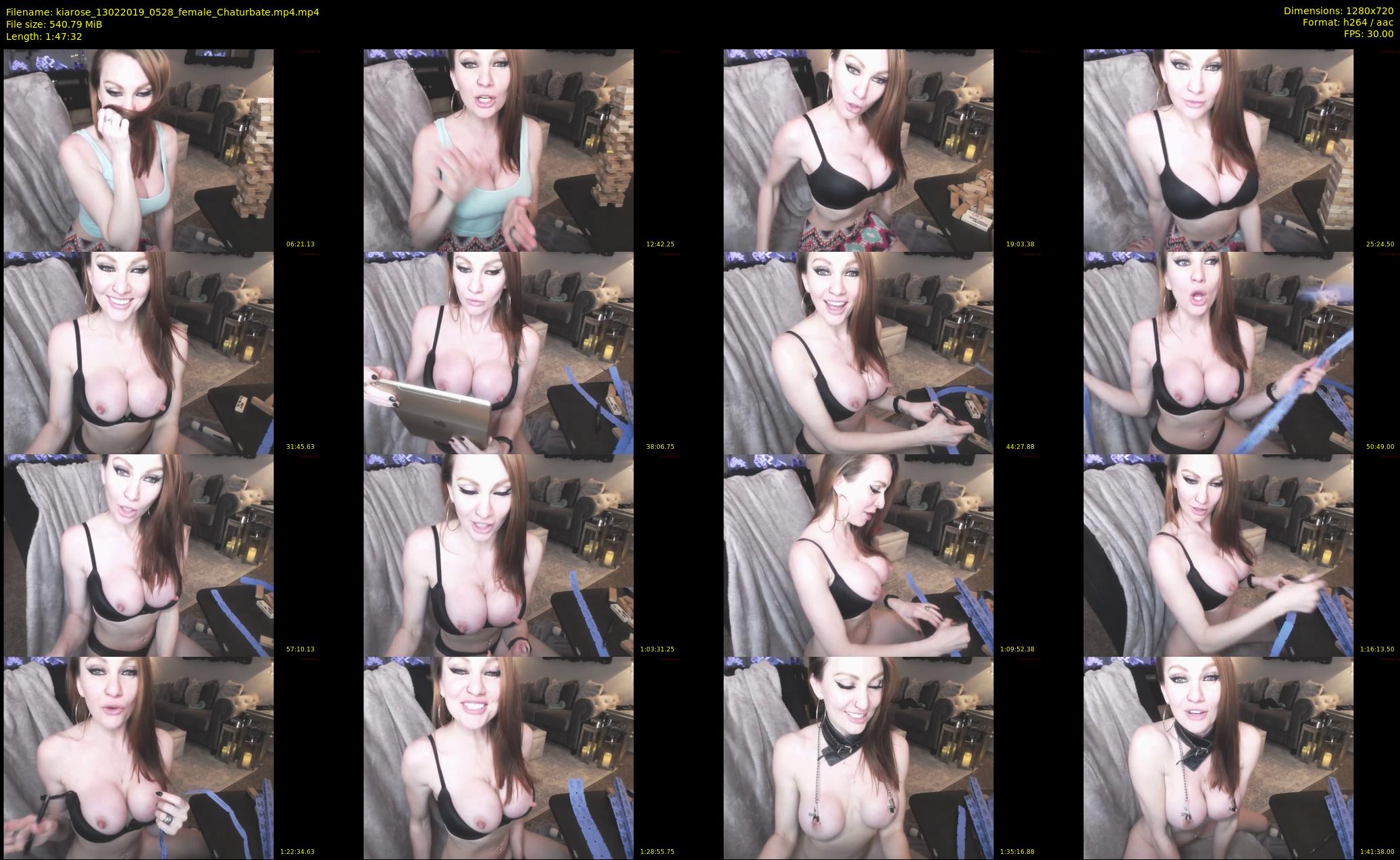 kiarose — 108 minute Chaturbate female cam show recording, 720p, Feb 13, 2019