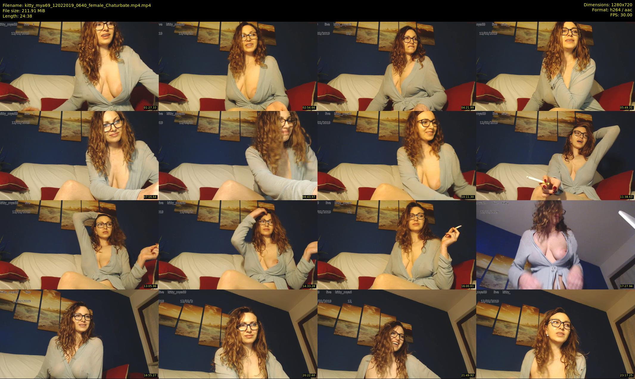 kitty_mya69 — 25 minute Chaturbate female cam show recording, 720p, Feb 12, 2019