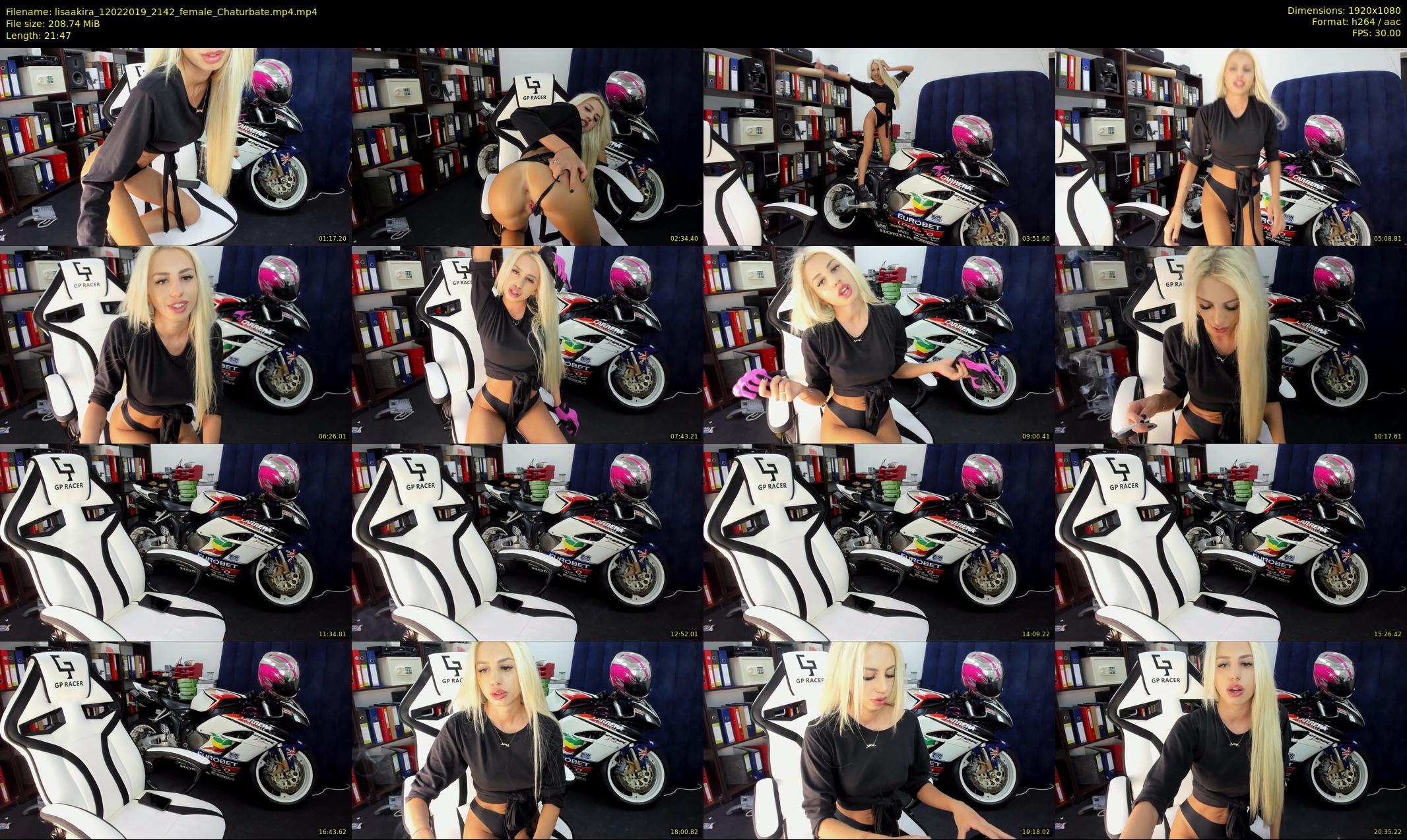 lisaakira — 22 minute Chaturbate female cam show recording, 1080p, Feb 12, 2019