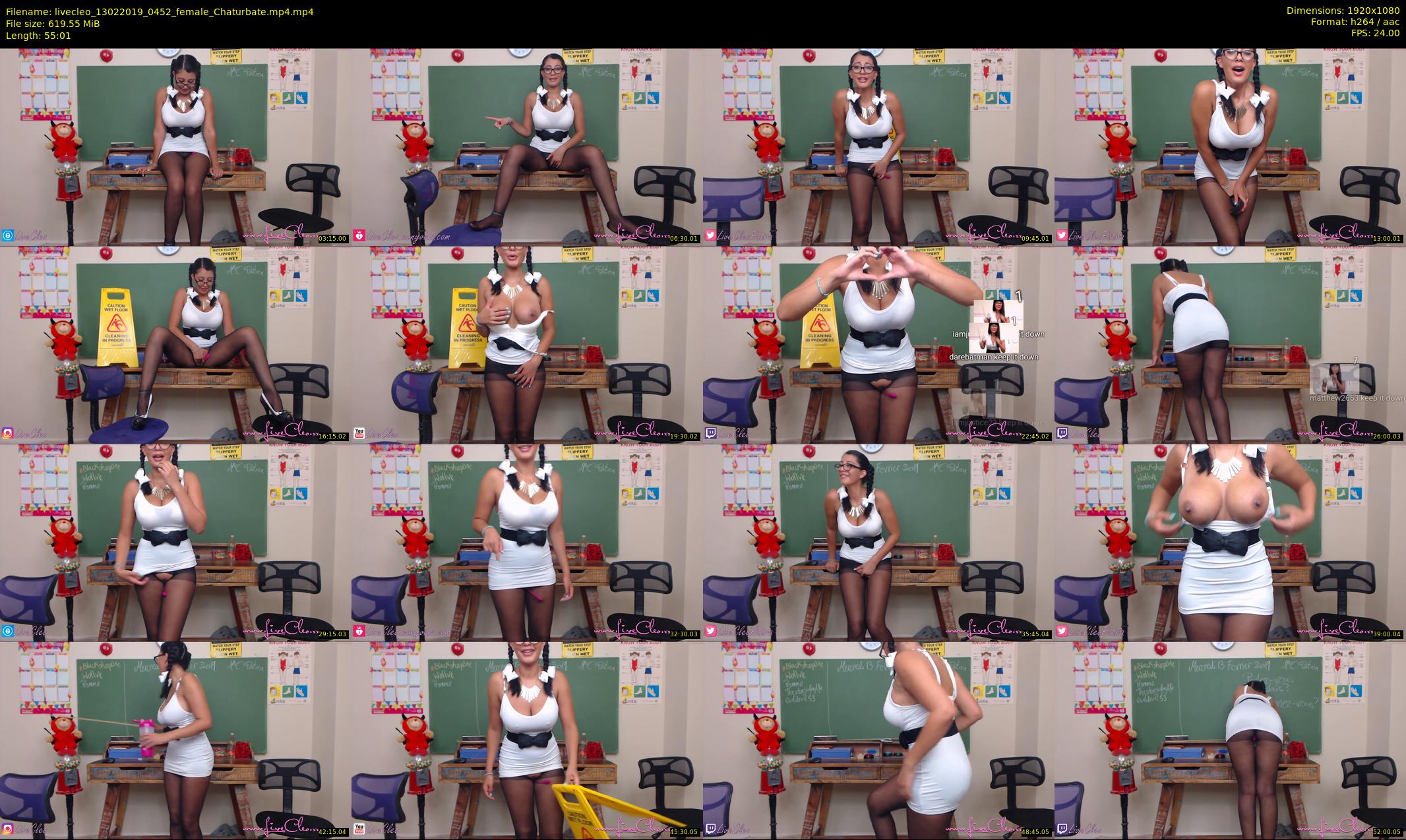 livecleo — 56 minute Chaturbate female cam show recording, 1080p, Feb 13, 2019