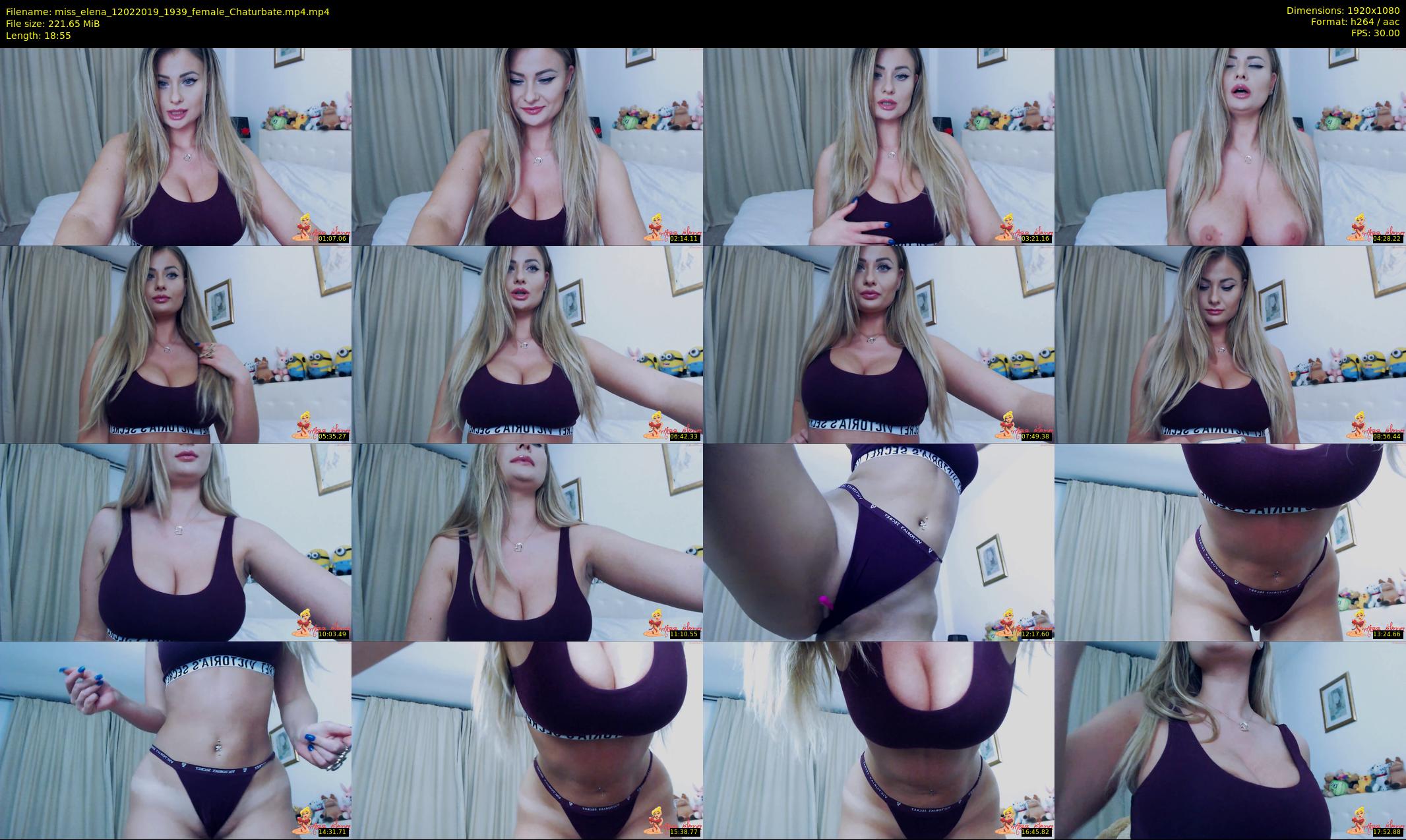 miss_elena — 19 minute Chaturbate female cam show recording, 1080p, Feb 12, 2019