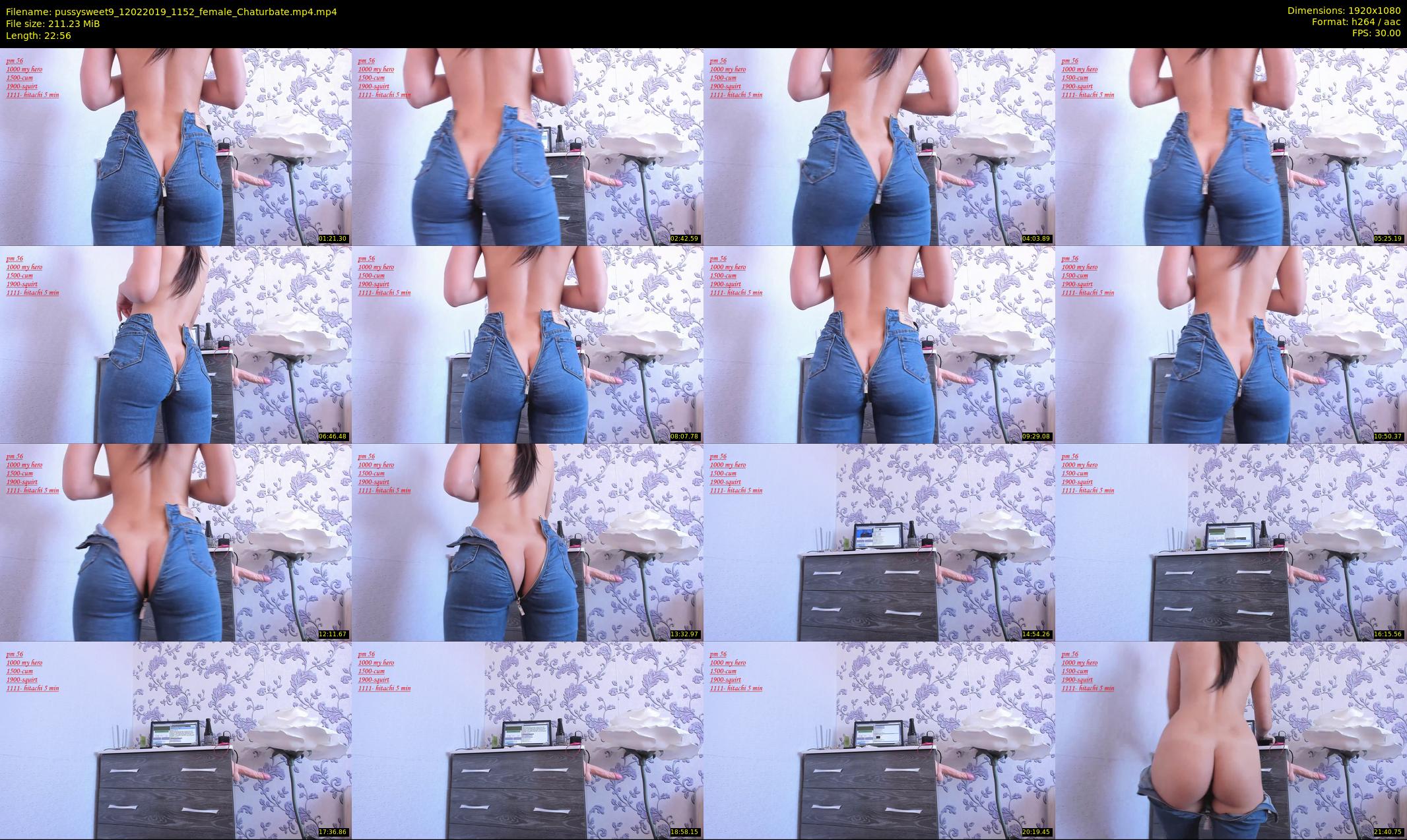 pussysweet9 — 23 minute Chaturbate female cam show recording, 1080p, Feb 12, 2019