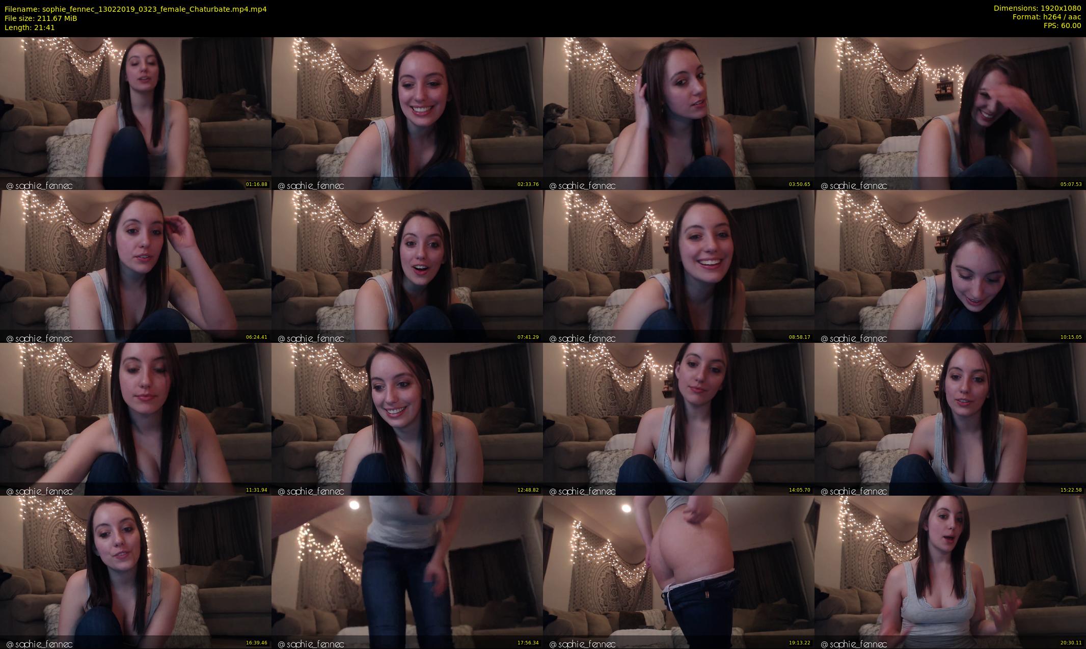 sophie_fennec — 22 minute Chaturbate female cam show recording, 1080p, Feb 13, 2019