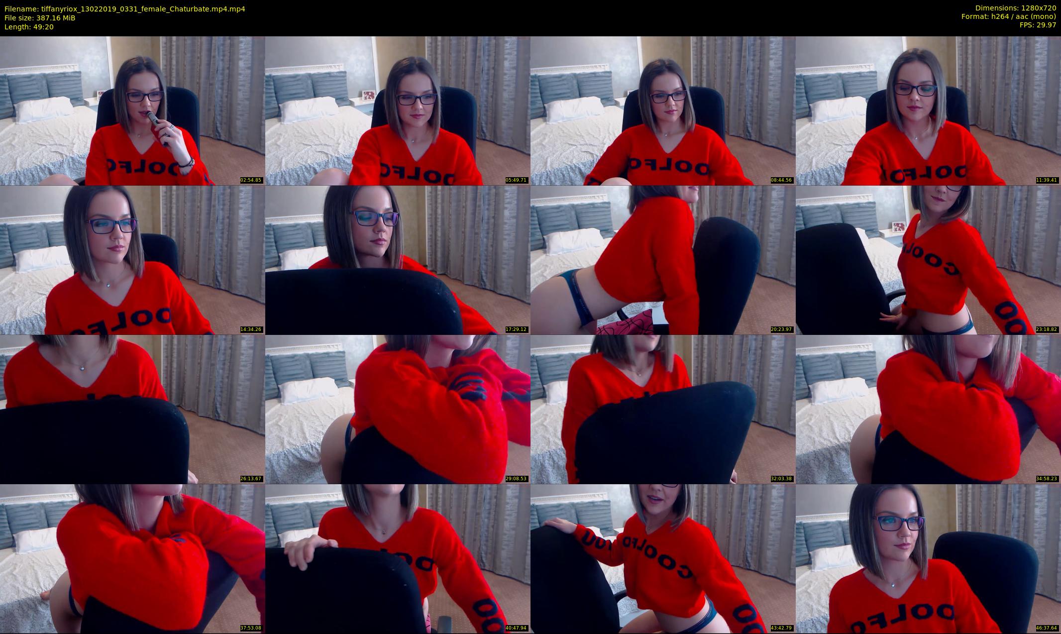 tiffanyriox — 50 minute Chaturbate female cam show recording, 720p, Feb 13, 2019